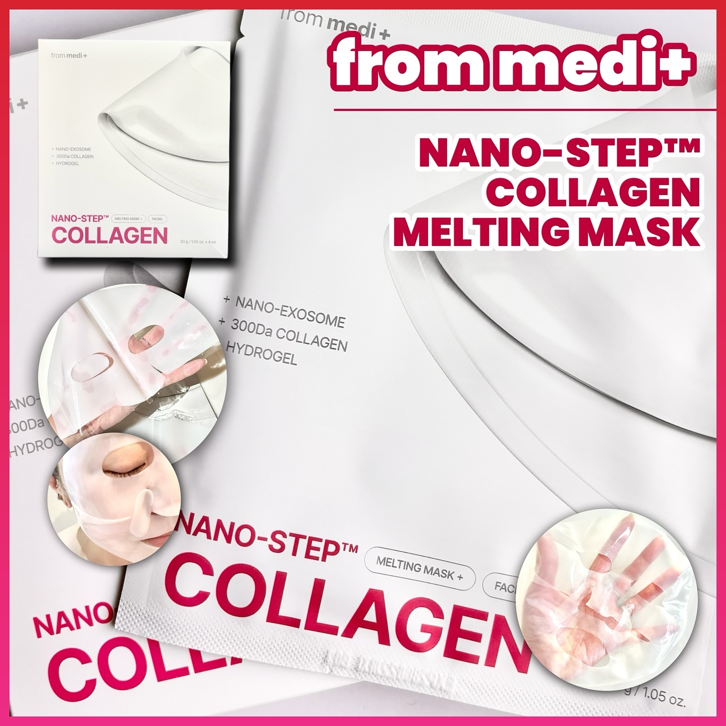 ⠀
❏ フロムメディ
❏ ナノステップ コラーゲン メルティングマスク
❏ 30g / 4枚入り
‾‾‾‾‾‾‾‾‾‾‾‾‾‾‾‾‾‾‾‾‾‾‾‾‾‾‾‾‾‾‾‾‾‾‾‾‾‾‾
☑︎ エクソソソーム× 微細コラーゲン
… エクソソーム(浸透