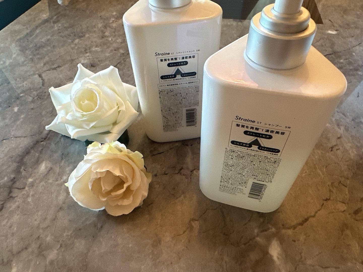 ストレートシャンプー/ストレートトリートメント ホワイトブロッサムの香り/Straine/市販シャンプーを使ったクチコミ（2枚目）