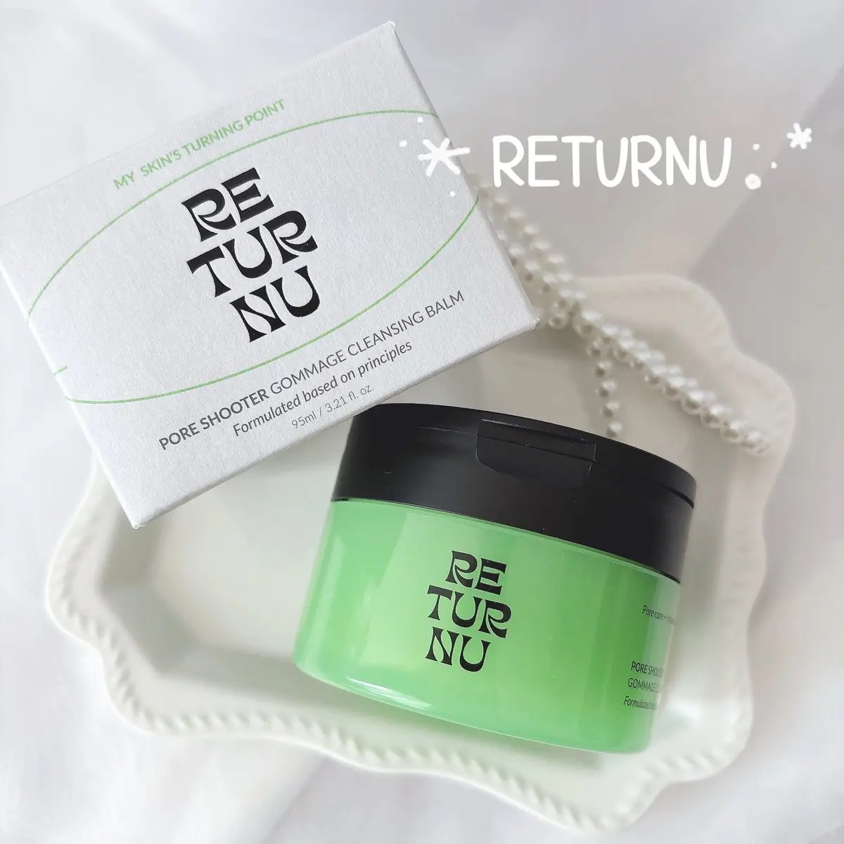 ポアシューター ゴマージュクレンジングバーム/RETURNU/クレンジングバームを使ったクチコミ（1枚目）