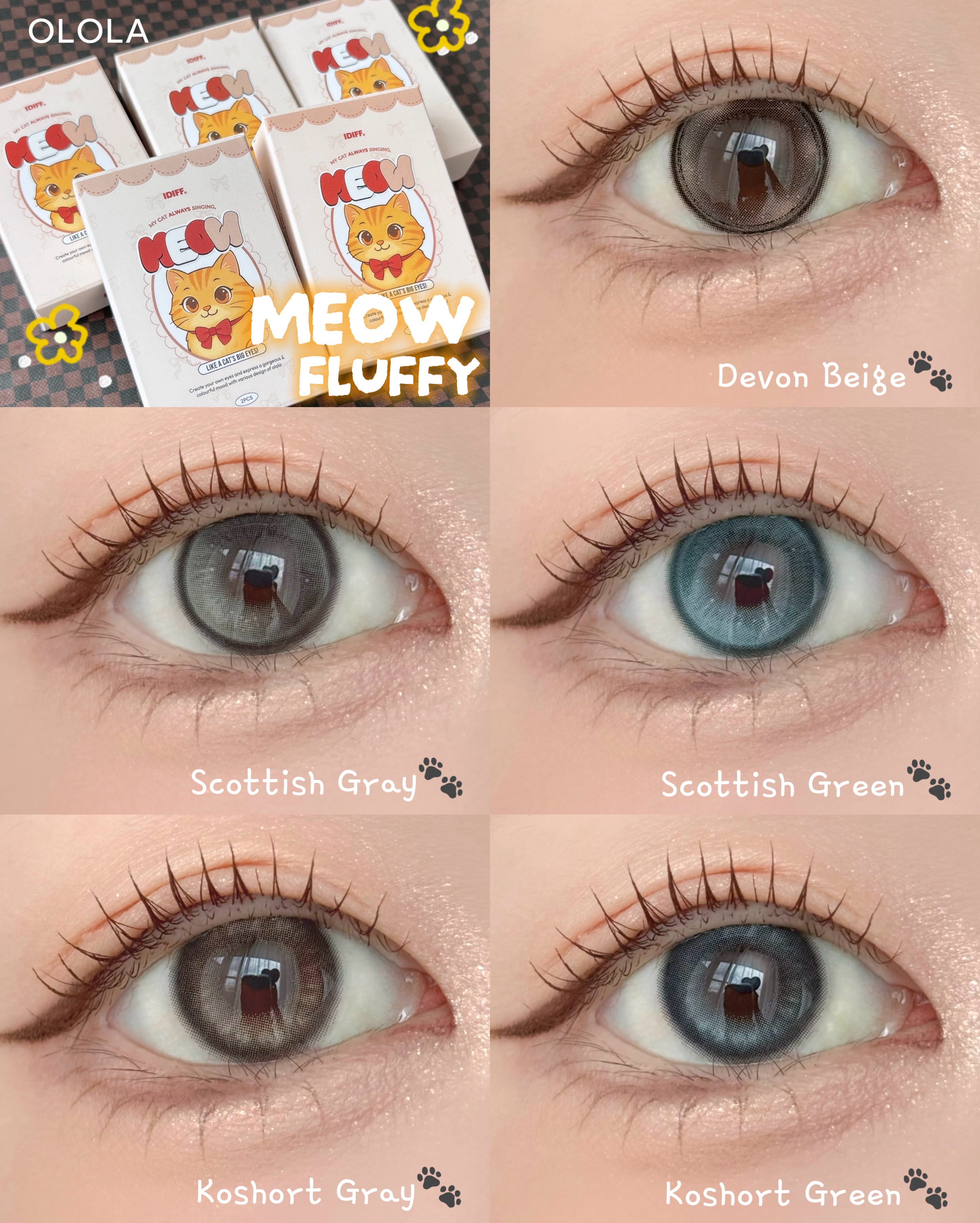 MEOW(ミヤオ) 1month/OLOLA/１ヶ月（１MONTH）カラコンを使ったクチコミ（1枚目）