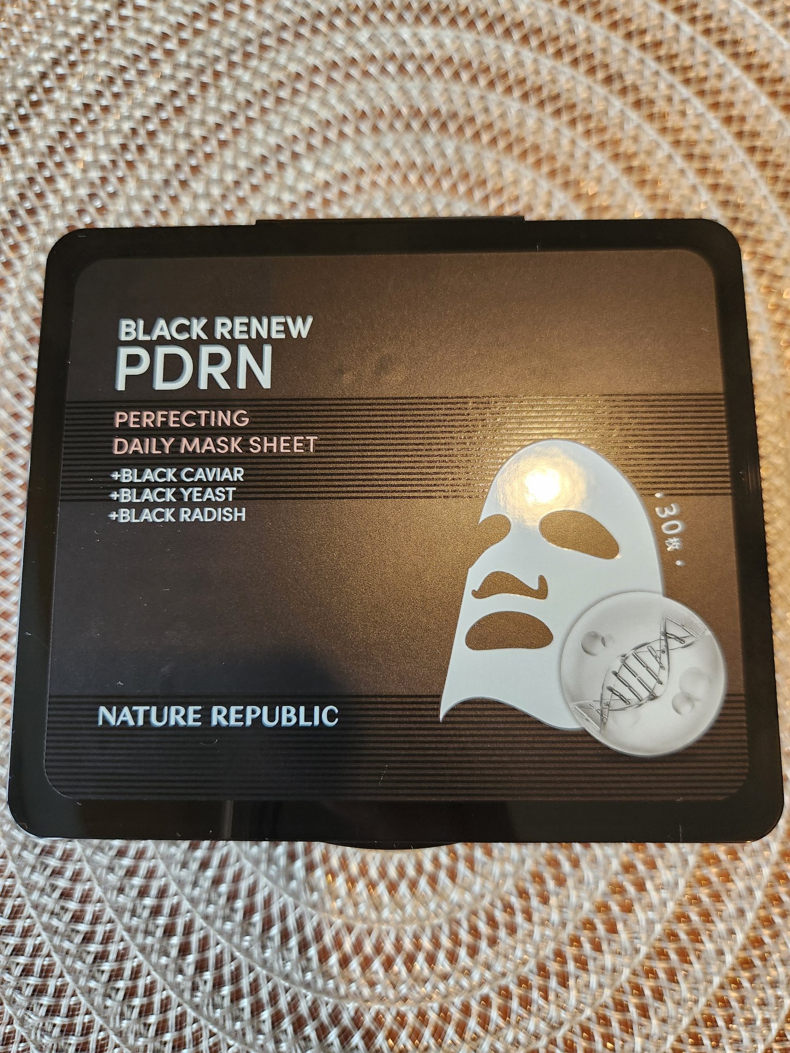 ブラックPDRN デイリーシートマスク/ネイチャーリパブリック/シートマスク・パックを使ったクチコミ（1枚目）