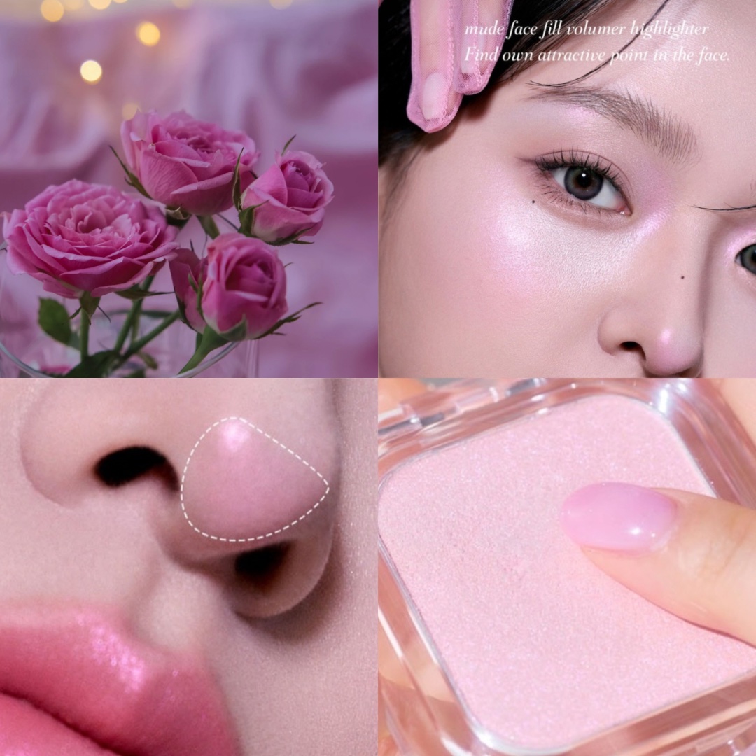 フェイスボリューマーハイライター P01 ディスコ/mude./パウダーハイライトを使ったクチコミ（2枚目）