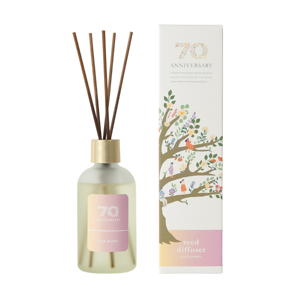 生活の木 【70周年限定商品】7種のアロマのリードディフューザー ピンクパープル