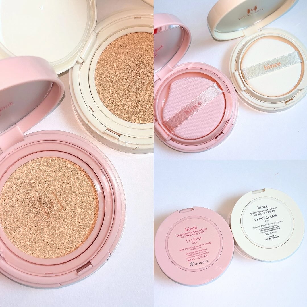 みん/韓国コスメ on LIPS 「hinceクッション2種比較🧡☑︎セカンドスキングロウクッショ..」(4枚目)