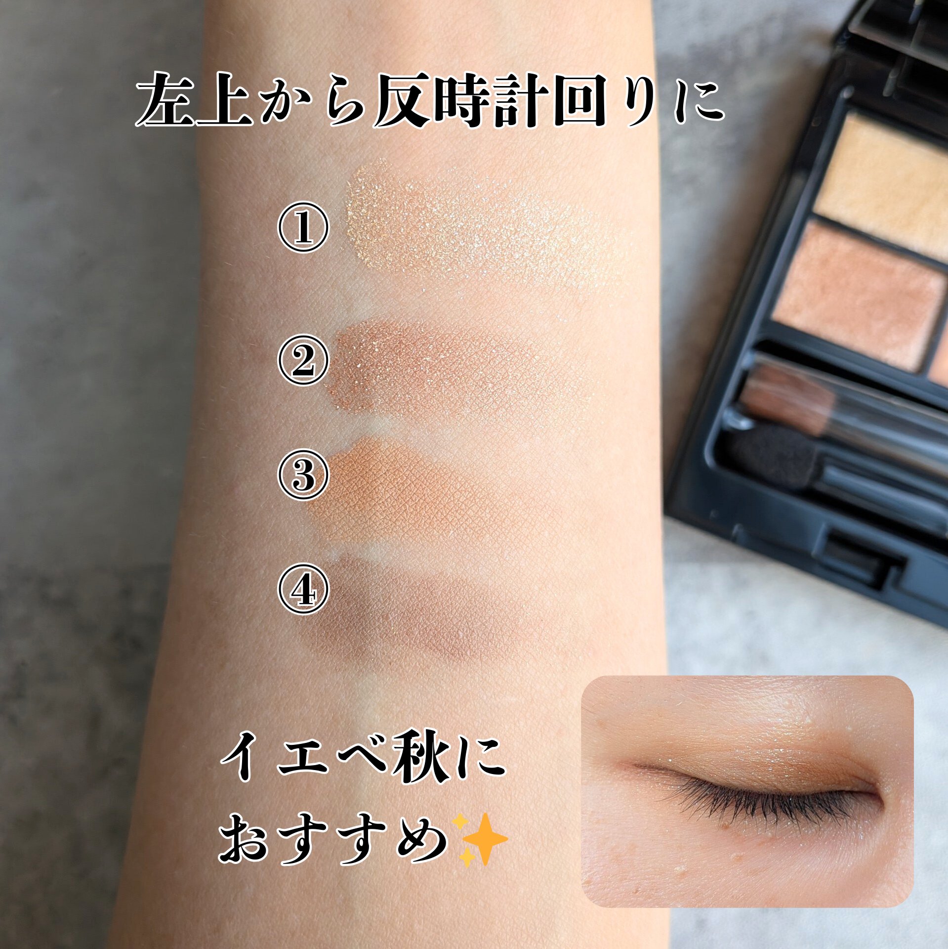 ミネラルクラッシィシャドー/エトヴォス/アイシャドウパレットを使ったクチコミ（3枚目）