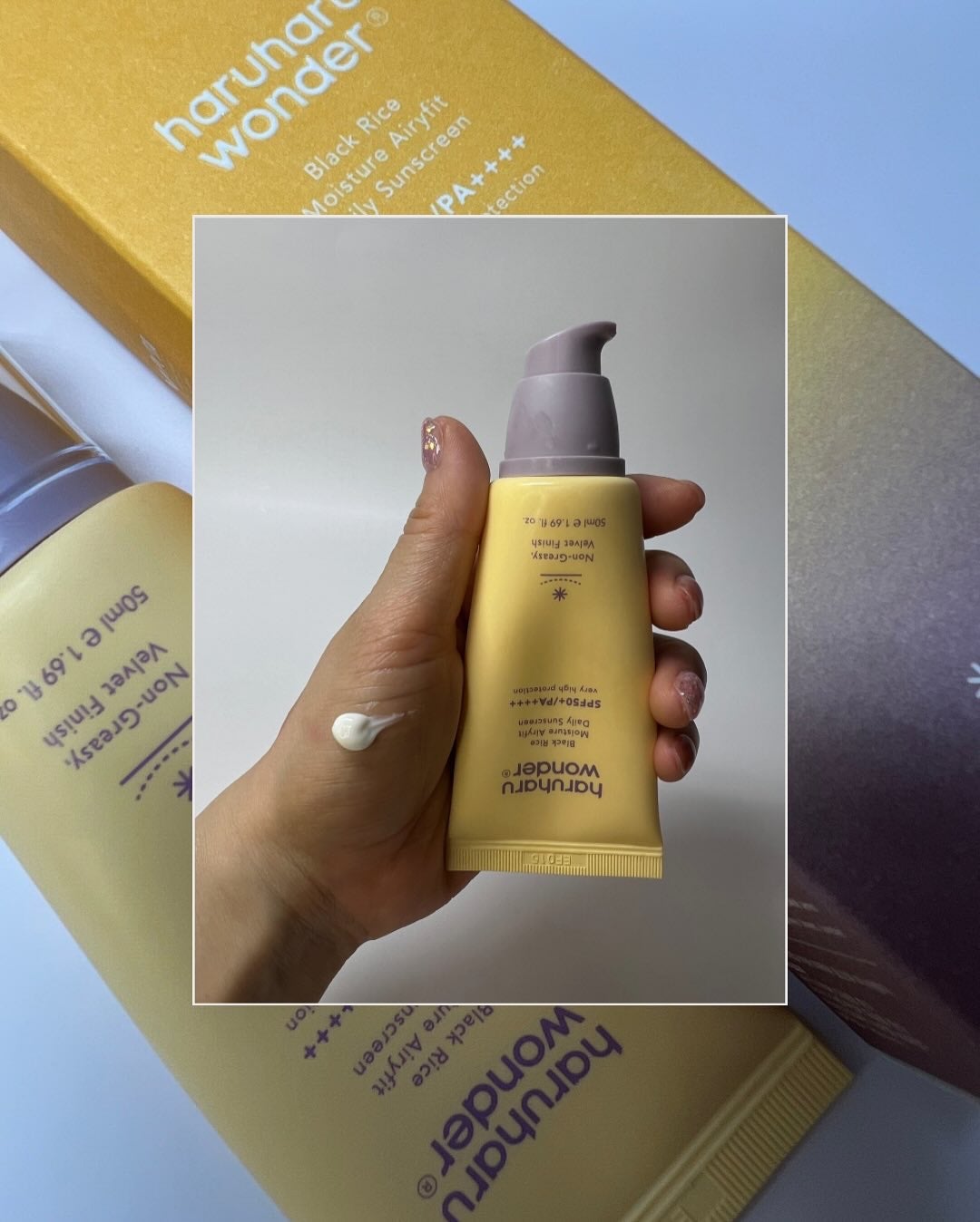 ブラックライスモイスチャーエアリーフィットデイリーサンスクリーン/haruharu wonder/日焼け止めクリームを使ったクチコミ(4枚目)