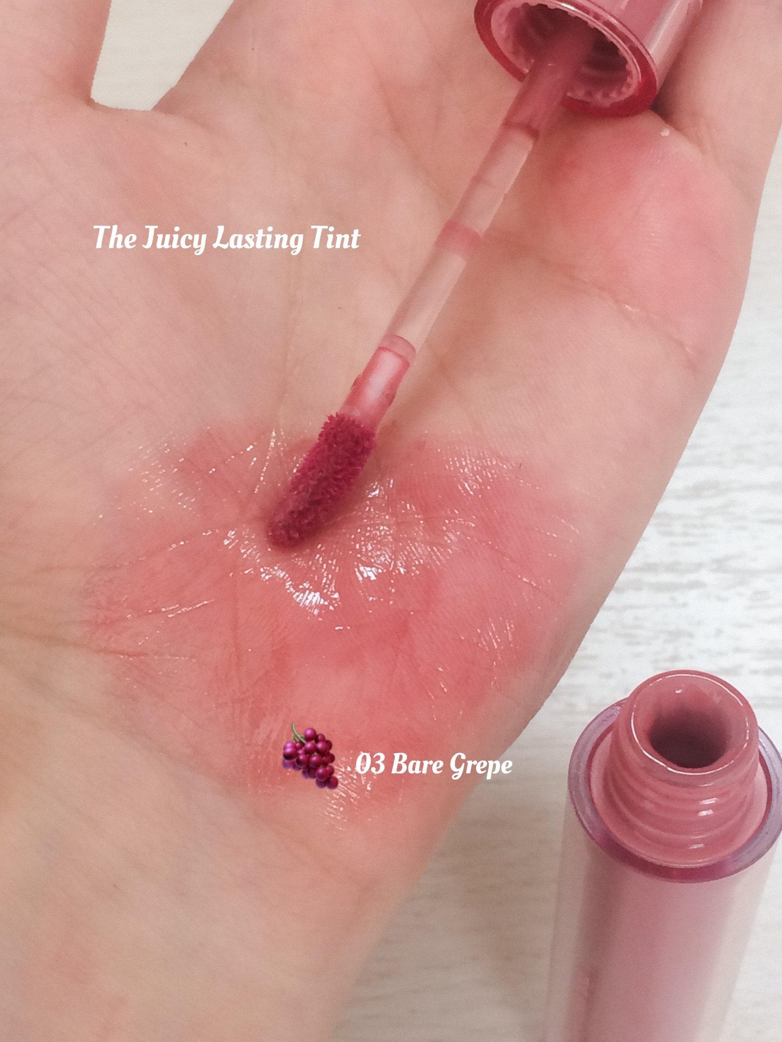 グラスティングカラーグロス/rom&nd/リップグロスを使ったクチコミ（2枚目）