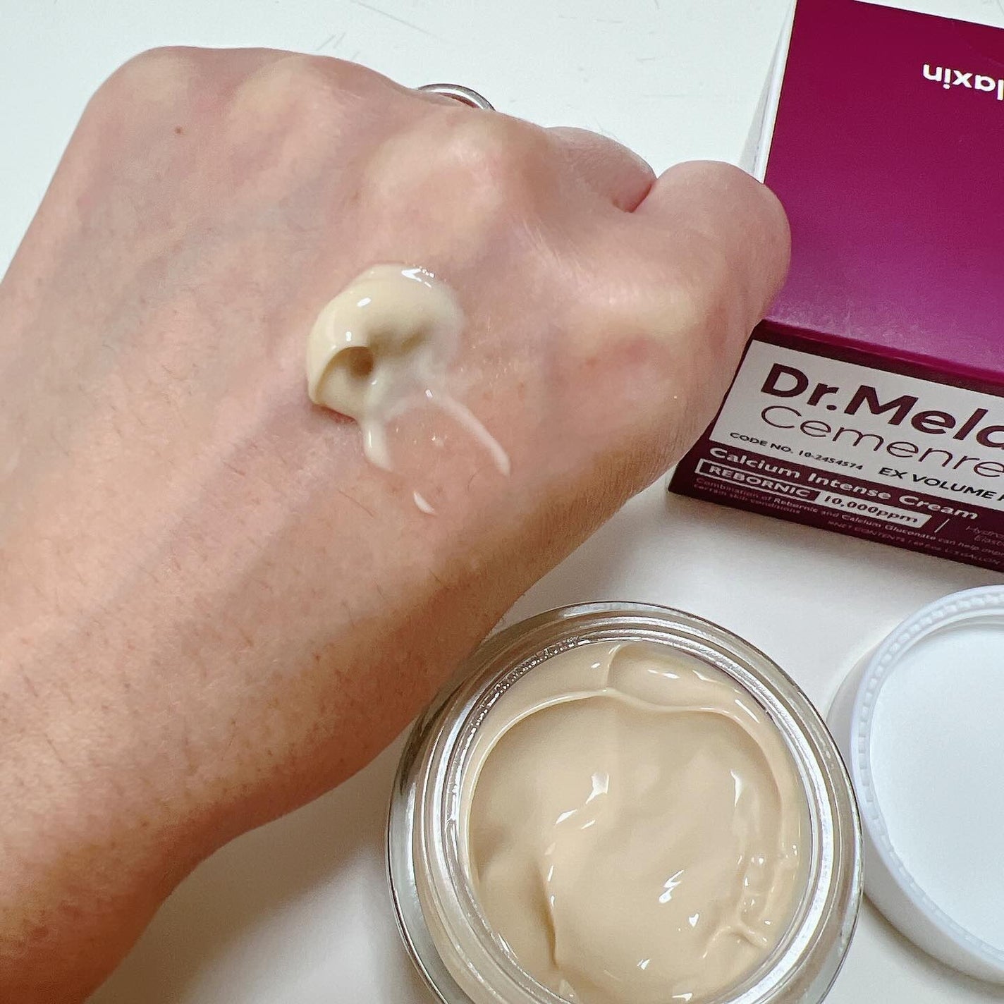 Cemenrete Calcium Intense Cream/Dr.Melaxin/フェイスクリームを使ったクチコミ(3枚目)