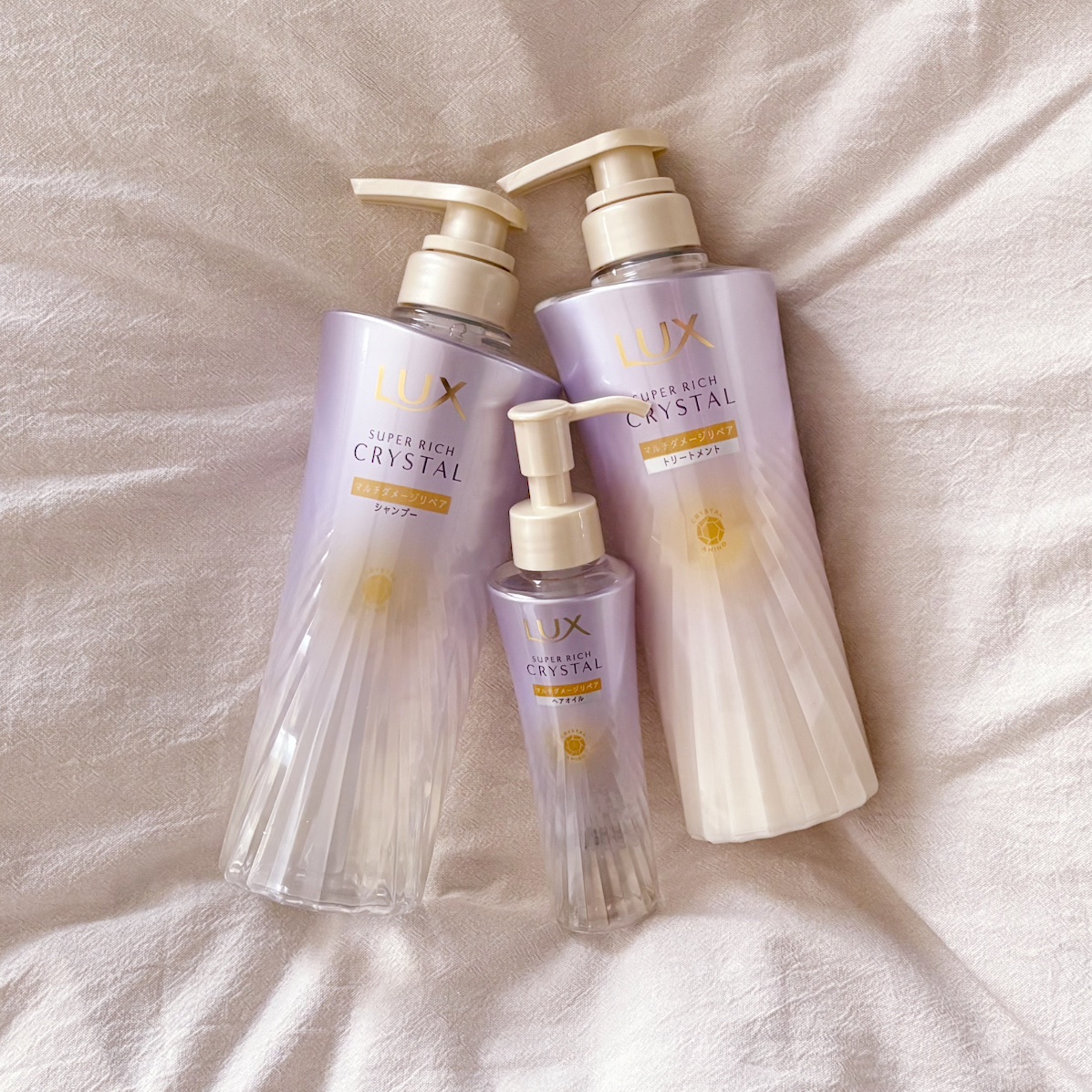 スーパーリッチクリスタル　マルチダメージリペア　シャンプー/トリートメント/LUX/市販シャンプーを使ったクチコミ（1枚目）