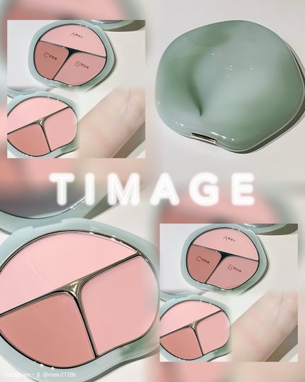 TIMAGE 3色チークパレット/TIMAGE/パウダーチークを使ったクチコミ(1枚目)