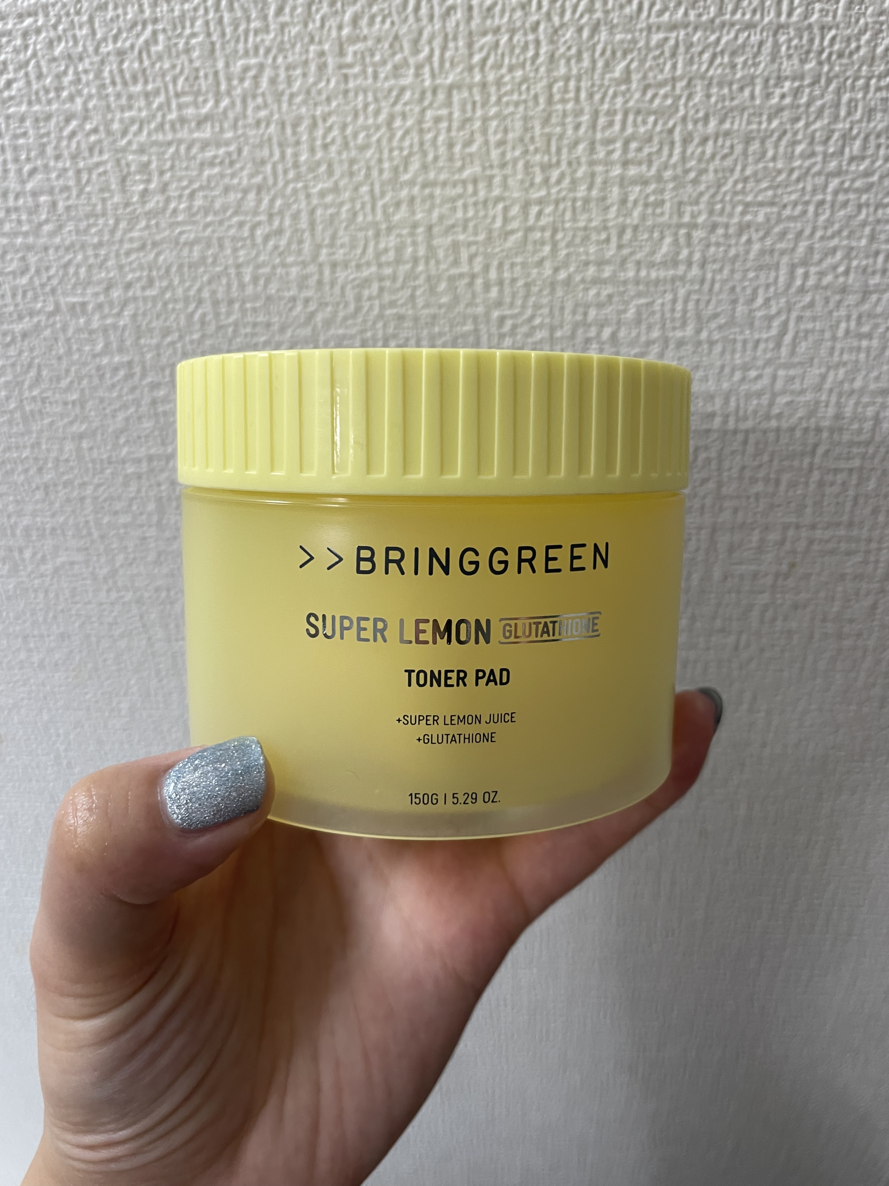 BRING GREEN スーパーレモングルタチオントナーパットのクチコミ「BRING GREENスーパーレモングルタチオントナーパット

ストックを開封しました💛✨️
.....」（1枚目）