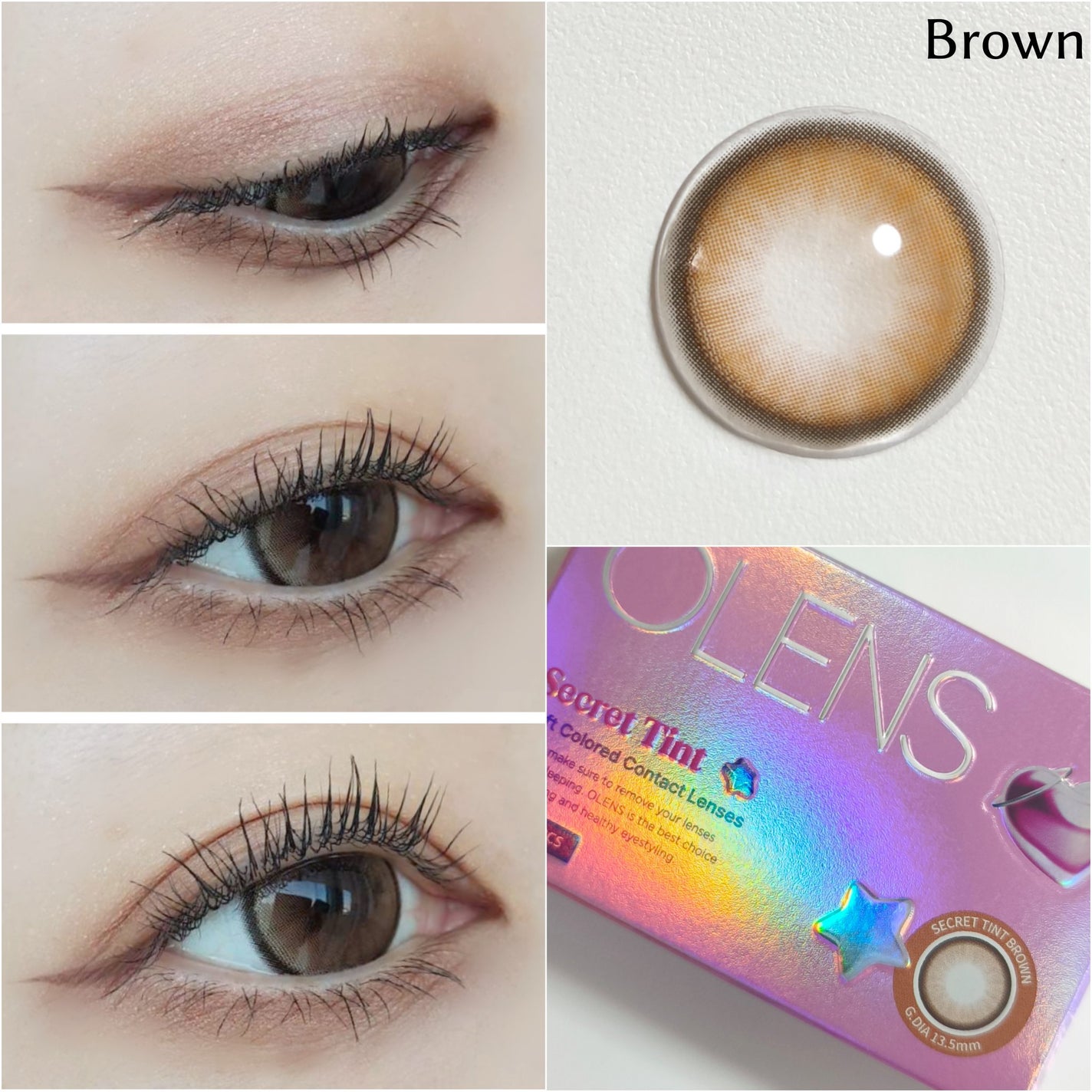 secret tint/OLENS/1ヶ月(1MONTH)カラコンを使ったクチコミ(3枚目)
