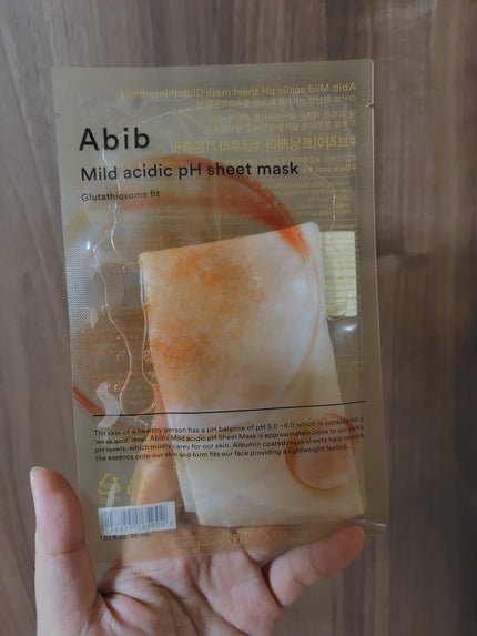 アビブ 弱酸性pHシートマスク グルタチオンソームフィット/Abib /シートマスク・パックを使ったクチコミ(1枚目)