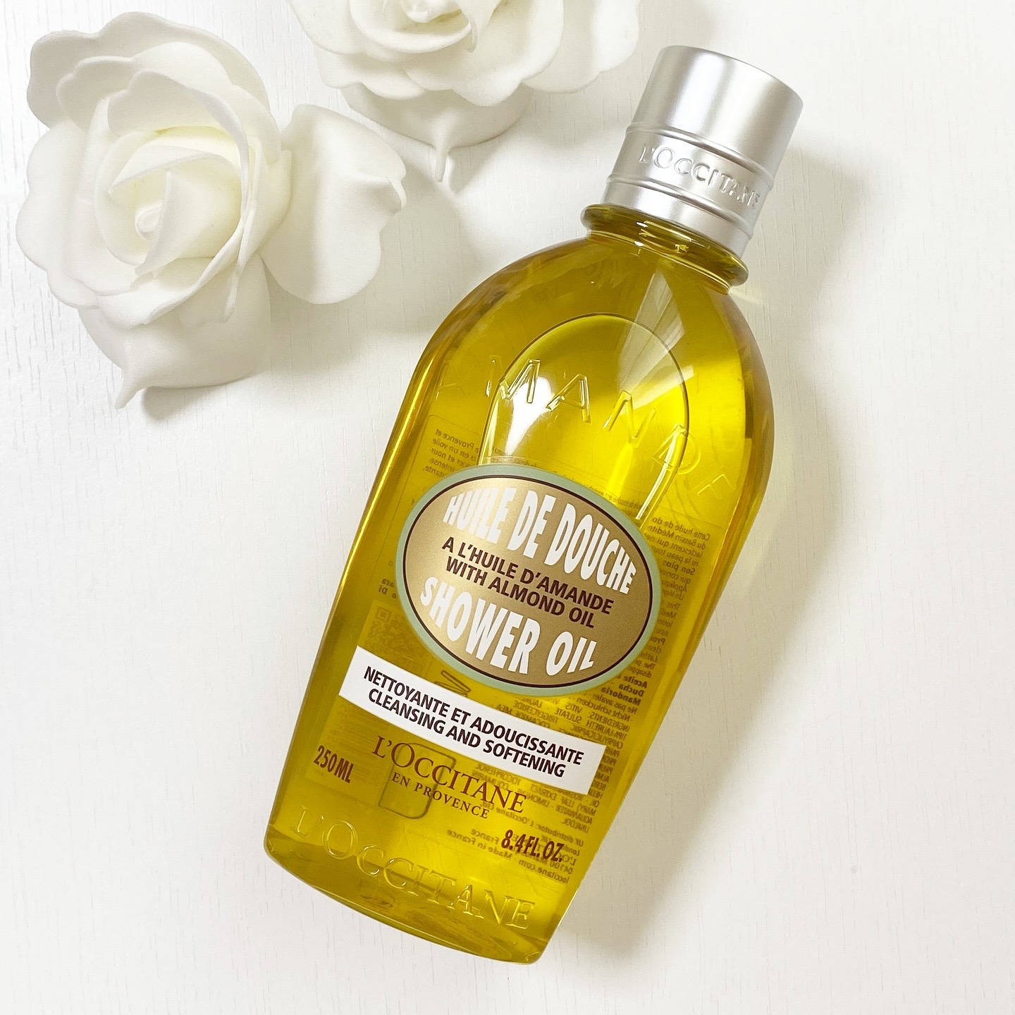 アーモンド モイスチャライジングシャワーオイル/L'OCCITANE/ボディソープを使ったクチコミ（1枚目）