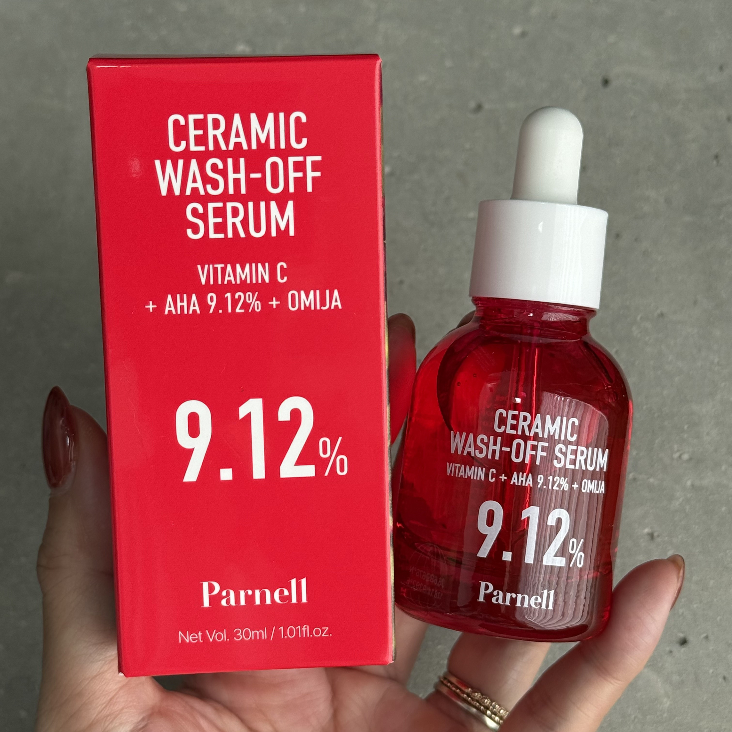 AHA 9.12 オミジャ 陶器肌 ウォッシュオフ セラム/parnell/美容液を使ったクチコミ（3枚目）