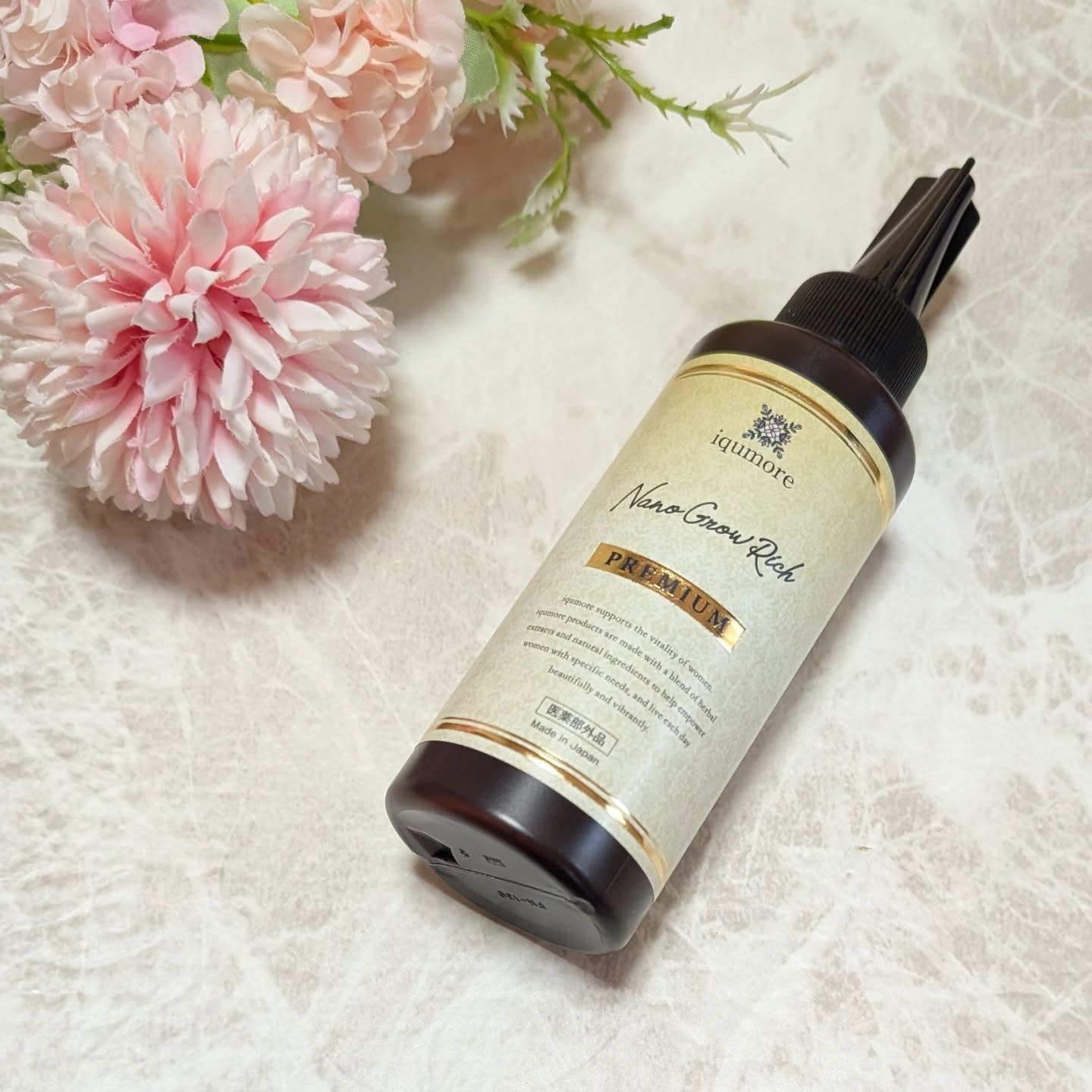 イクモアナノグロウリッチプレミアム/iqumore/頭皮ローションを使ったクチコミ（3枚目）