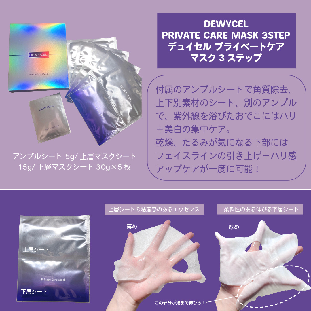 デュイセル プライベートケアマスク/DEWYCEL/シートマスク・パックを使ったクチコミ（2枚目）