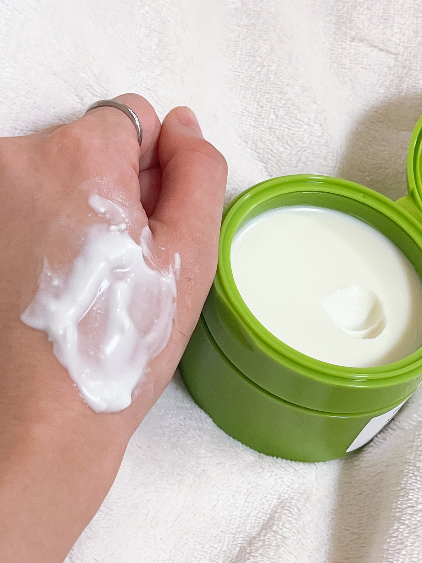 緑豆毛穴クレンジングミルクバーム/beplain/クレンジングバームを使ったクチコミ(1枚目)