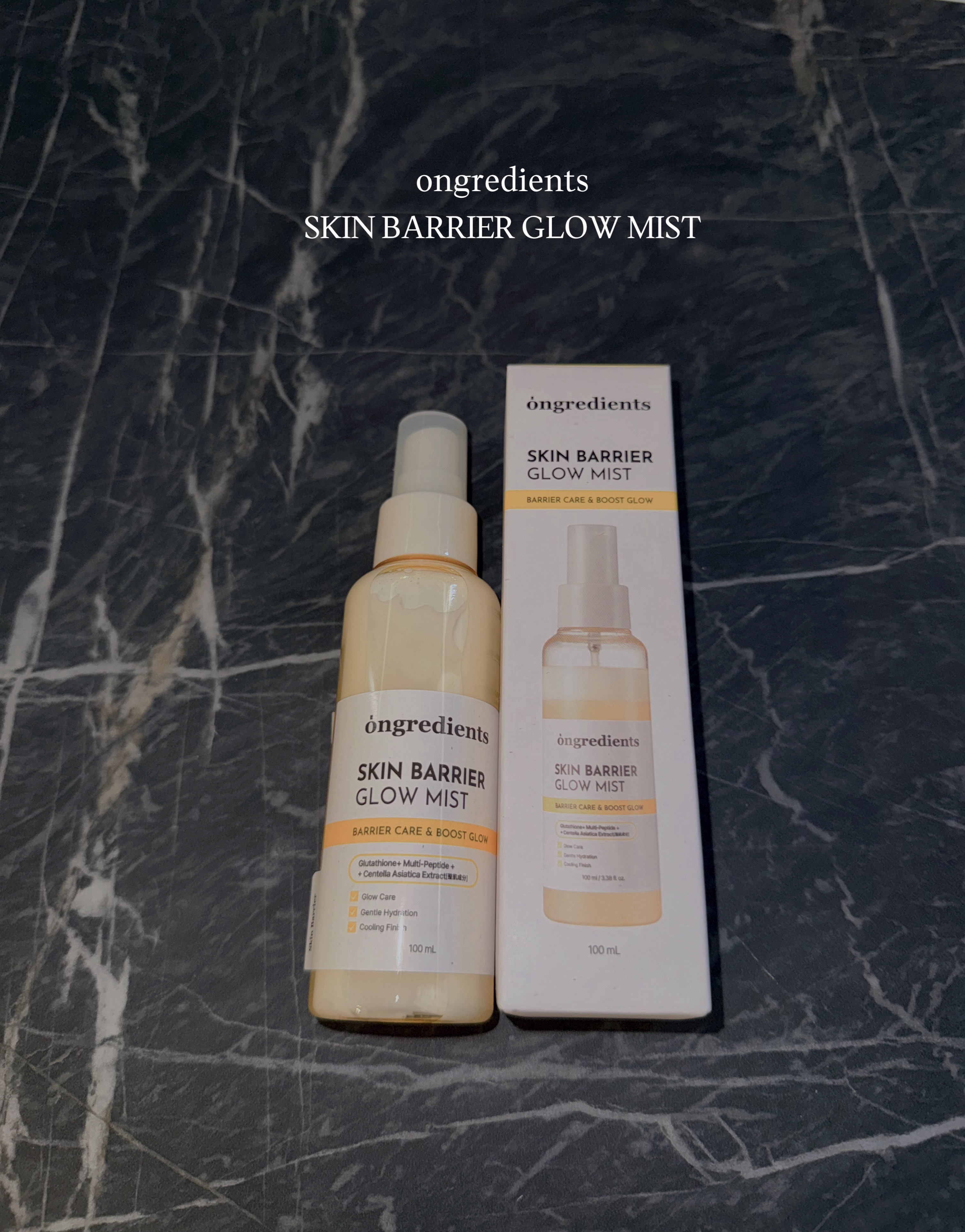 .

#PR

ongredients / スキンバリアグローミスト

︎︎︎︎☑︎水分とローションの2層式フォーミュラでうるおいとツヤをチャージ
︎︎︎︎☑︎氷河水配合で肌の熱をクールダウン
︎︎︎︎︎︎︎︎
べたつかない使用感でメイク前