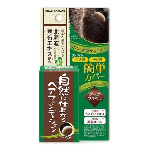 自然に仕上がるヘアファンデーション ダークブラウン