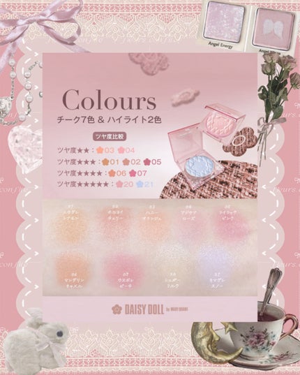 デイジードール パウダー ブラッシュ ブルーム/DAISY DOLL by MARY QUANT/パウダーチークを使ったクチコミ(7枚目)