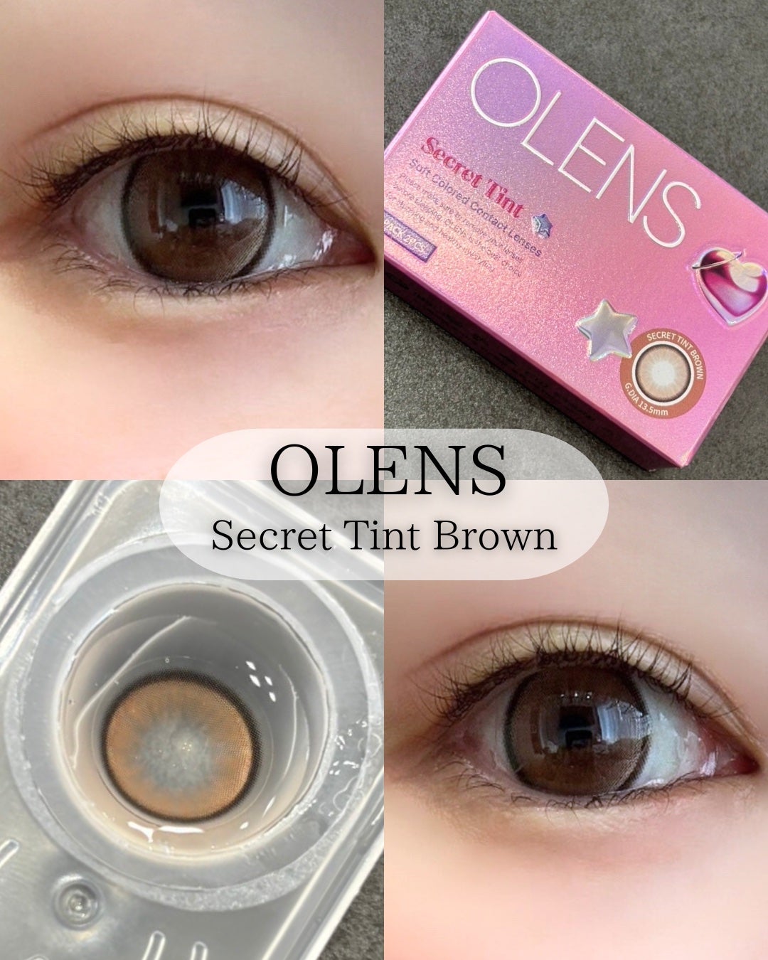 secret tint/OLENS/1ヶ月(1MONTH)カラコンを使ったクチコミ(2枚目)