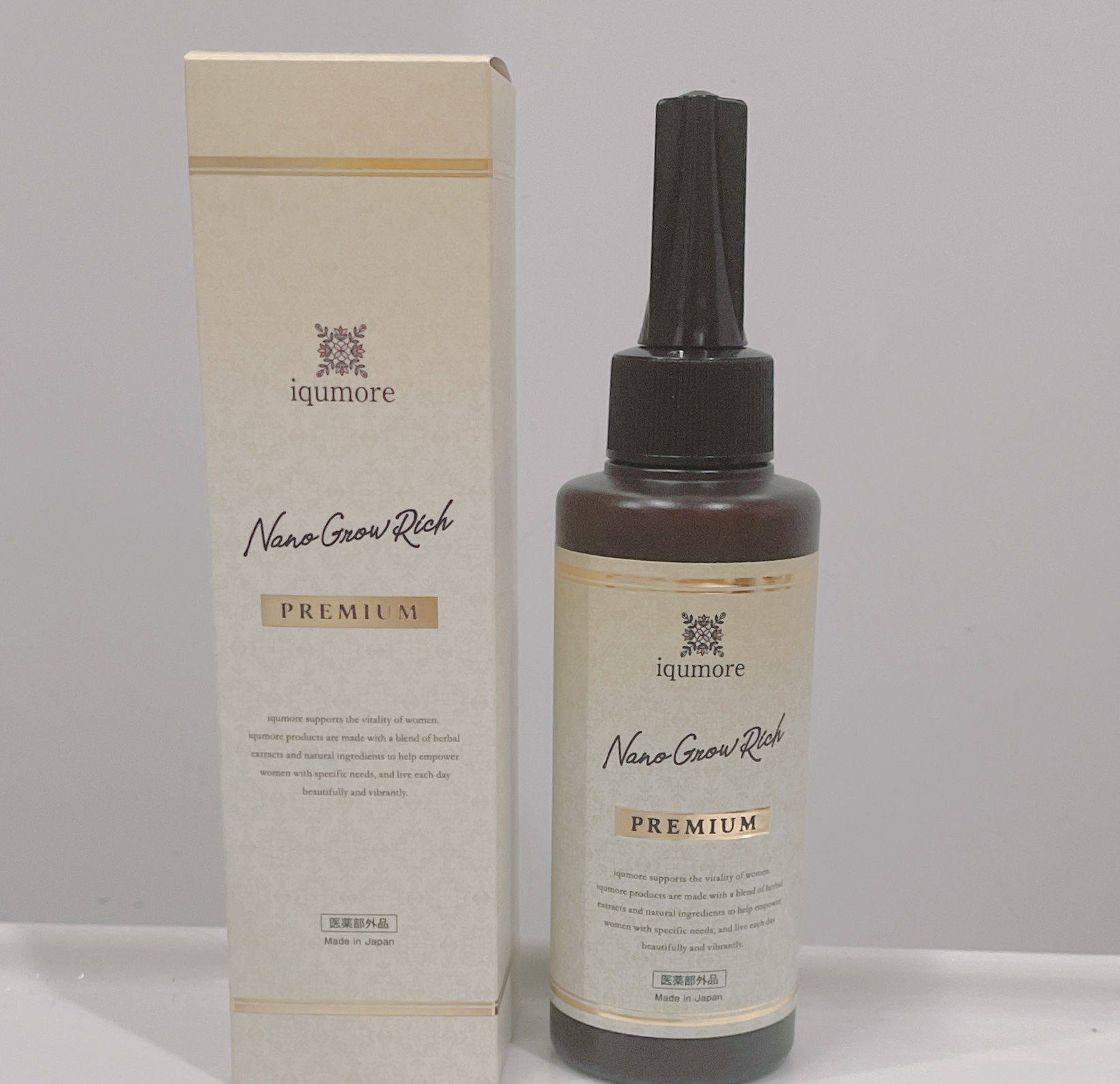 イクモアナノグロウリッチプレミアム/iqumore/頭皮ローションを使ったクチコミ（1枚目）