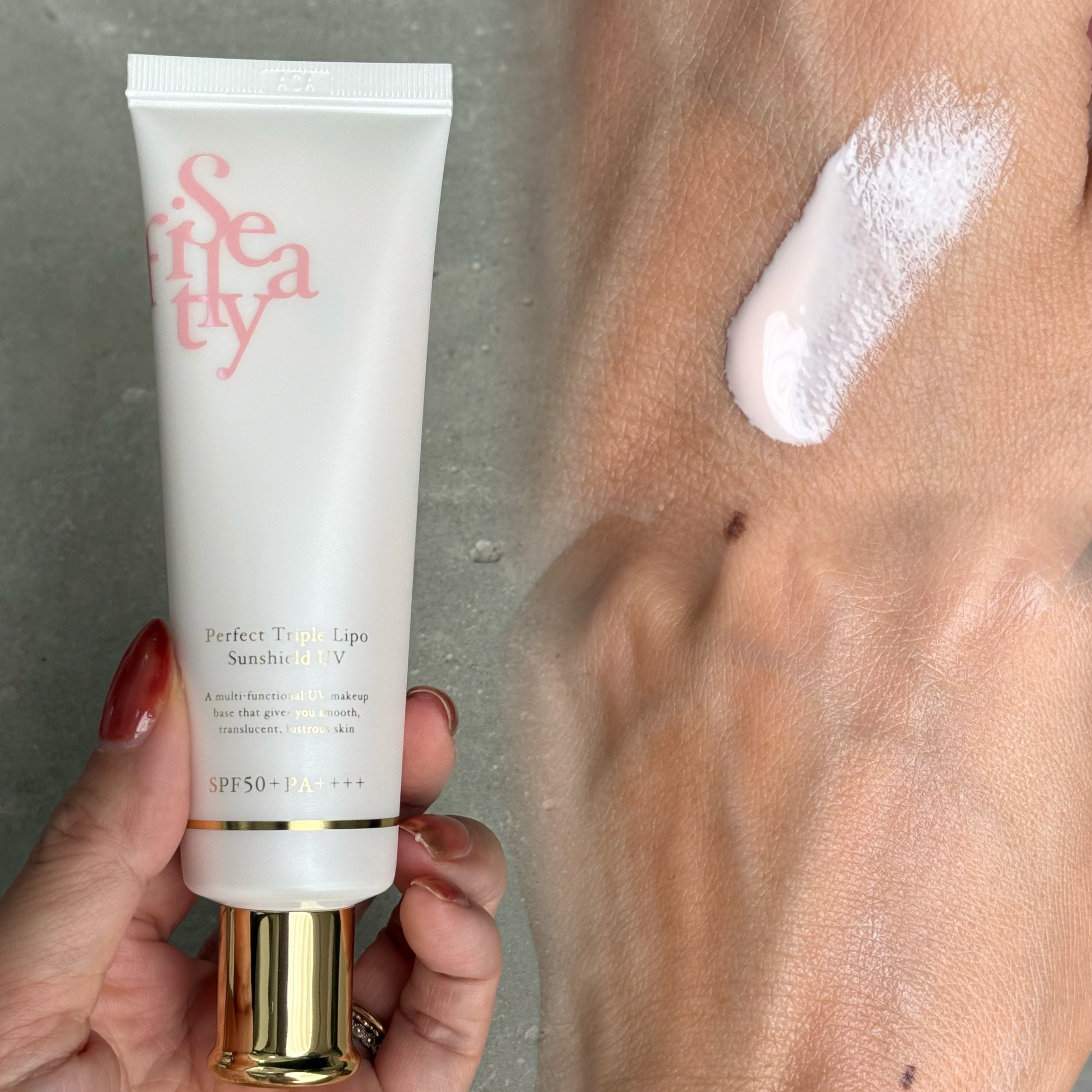 パーフェクト トリプルリポ サンシールド UV/Sefilaty/日焼け止めクリームを使ったクチコミ（2枚目）