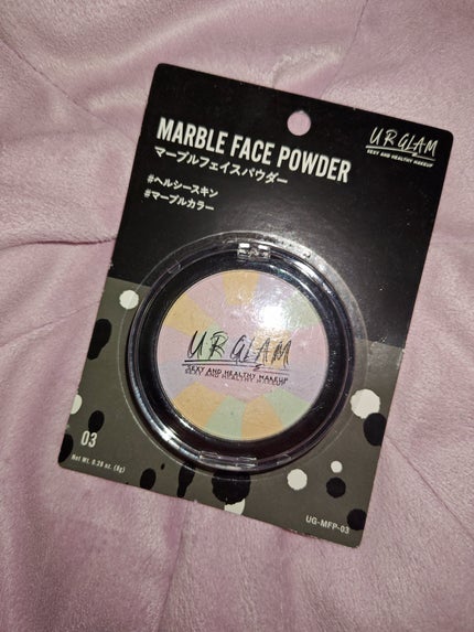 UR GLAM MARBLE FACE POWDER/U R GLAM/プレストパウダーを使ったクチコミ(1枚目)