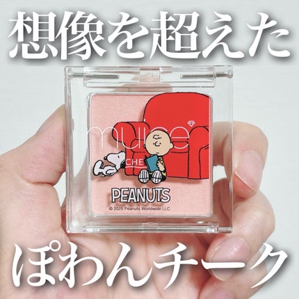 ぽわんチーク/muice/パウダーチークを使ったクチコミ(1枚目)