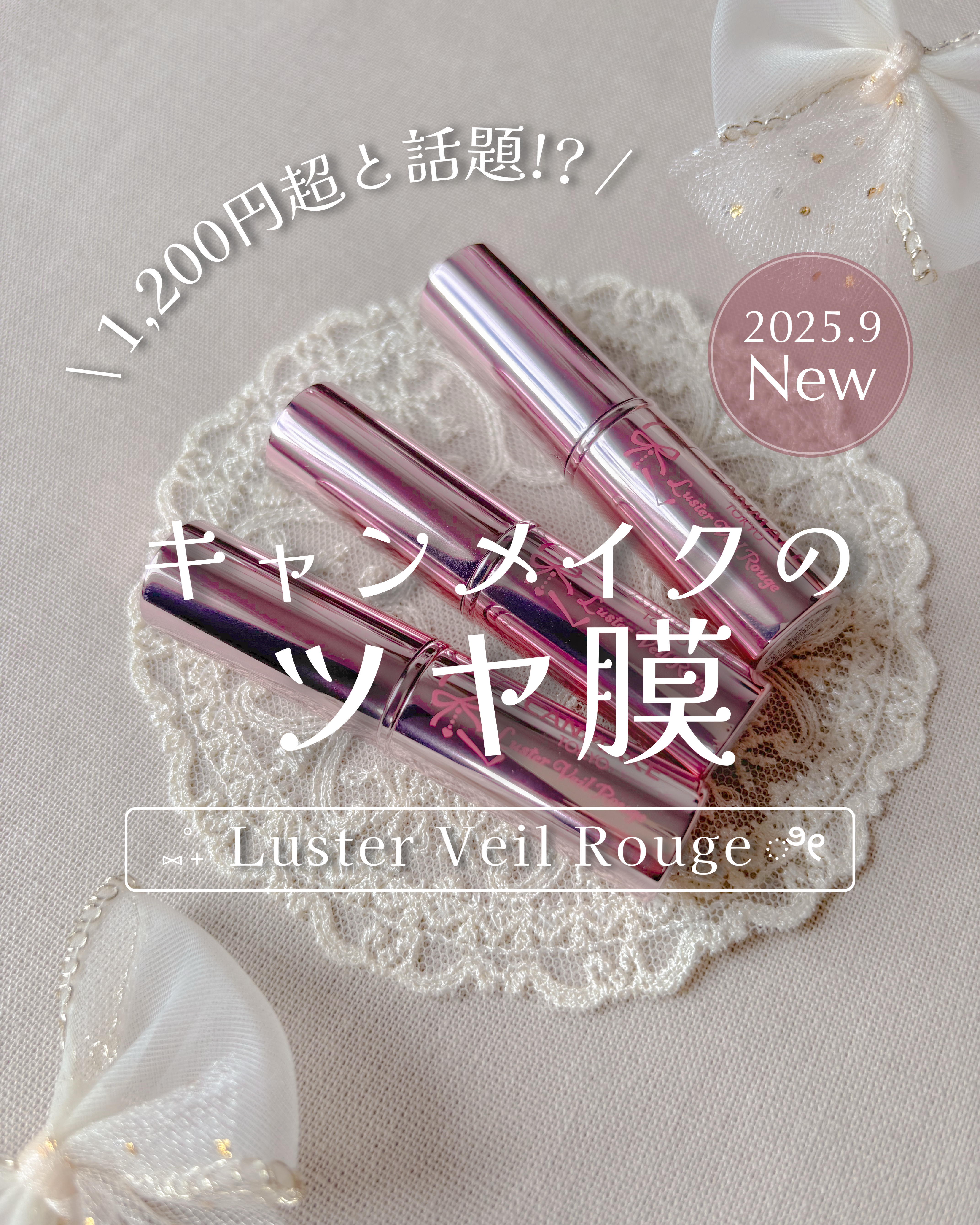 ラスターヴェールルージュ/キャンメイク/口紅を使ったクチコミ（1枚目）