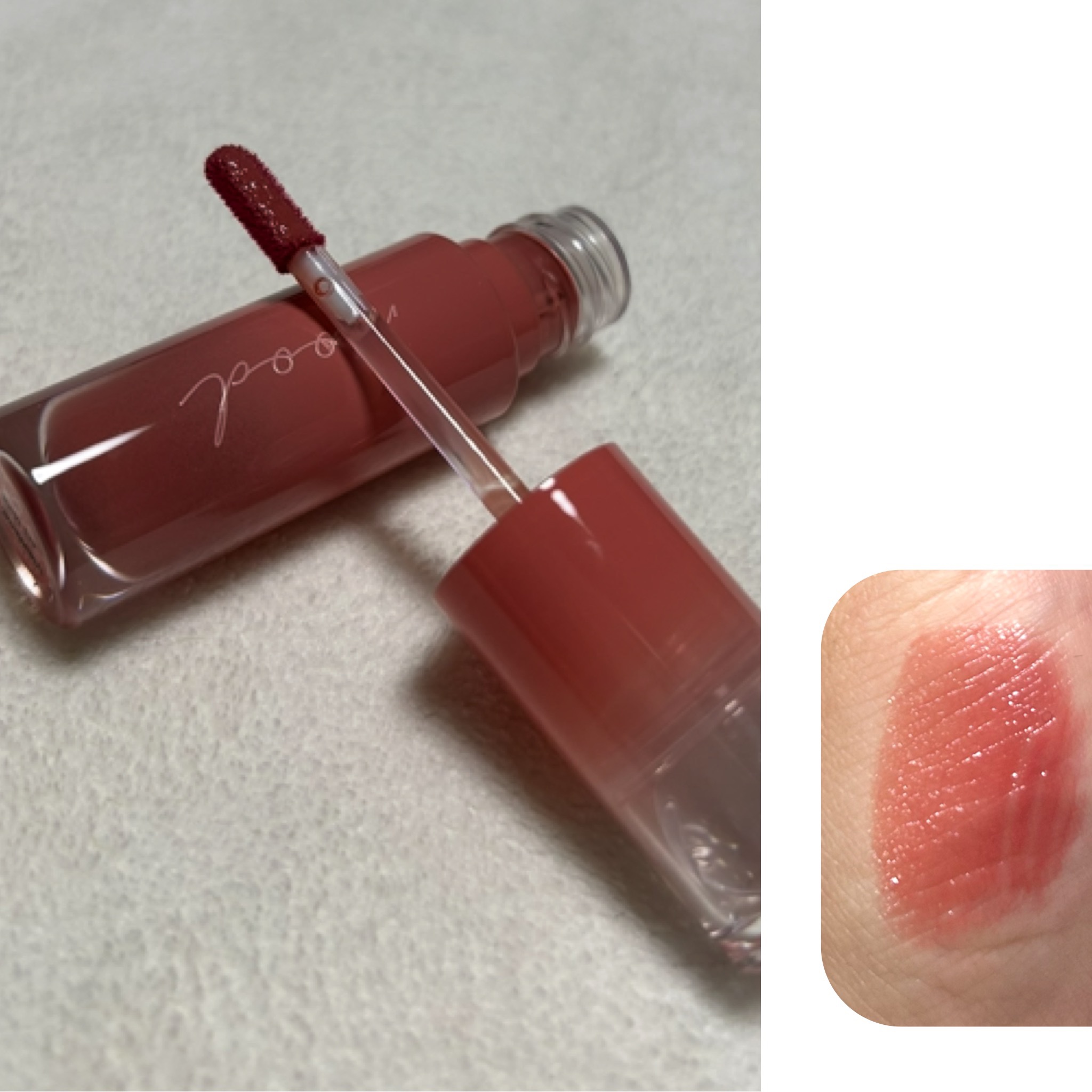 ペリペラ インク ムード グロイ ティント/PERIPERA/リップティントを使ったクチコミ（2枚目）