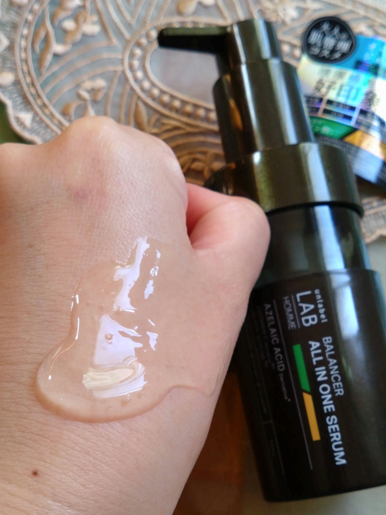 アンレーベル ラボ オム AZ バランサー オールインワンセラム/unlabel/オールインワン化粧品を使ったクチコミ（1枚目）