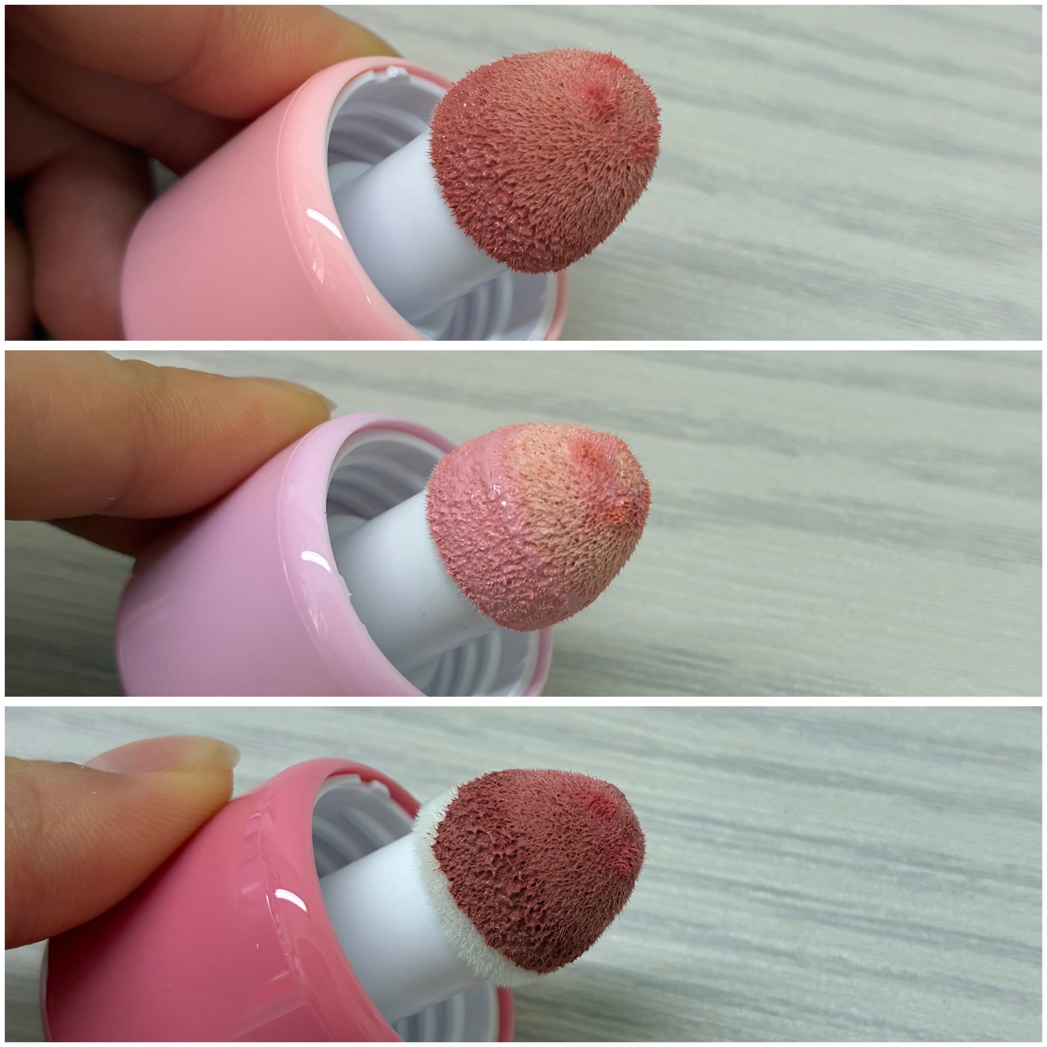 ボンボングロウチーク 09フィグ/Dear.A/リキッドチークを使ったクチコミ（3枚目）