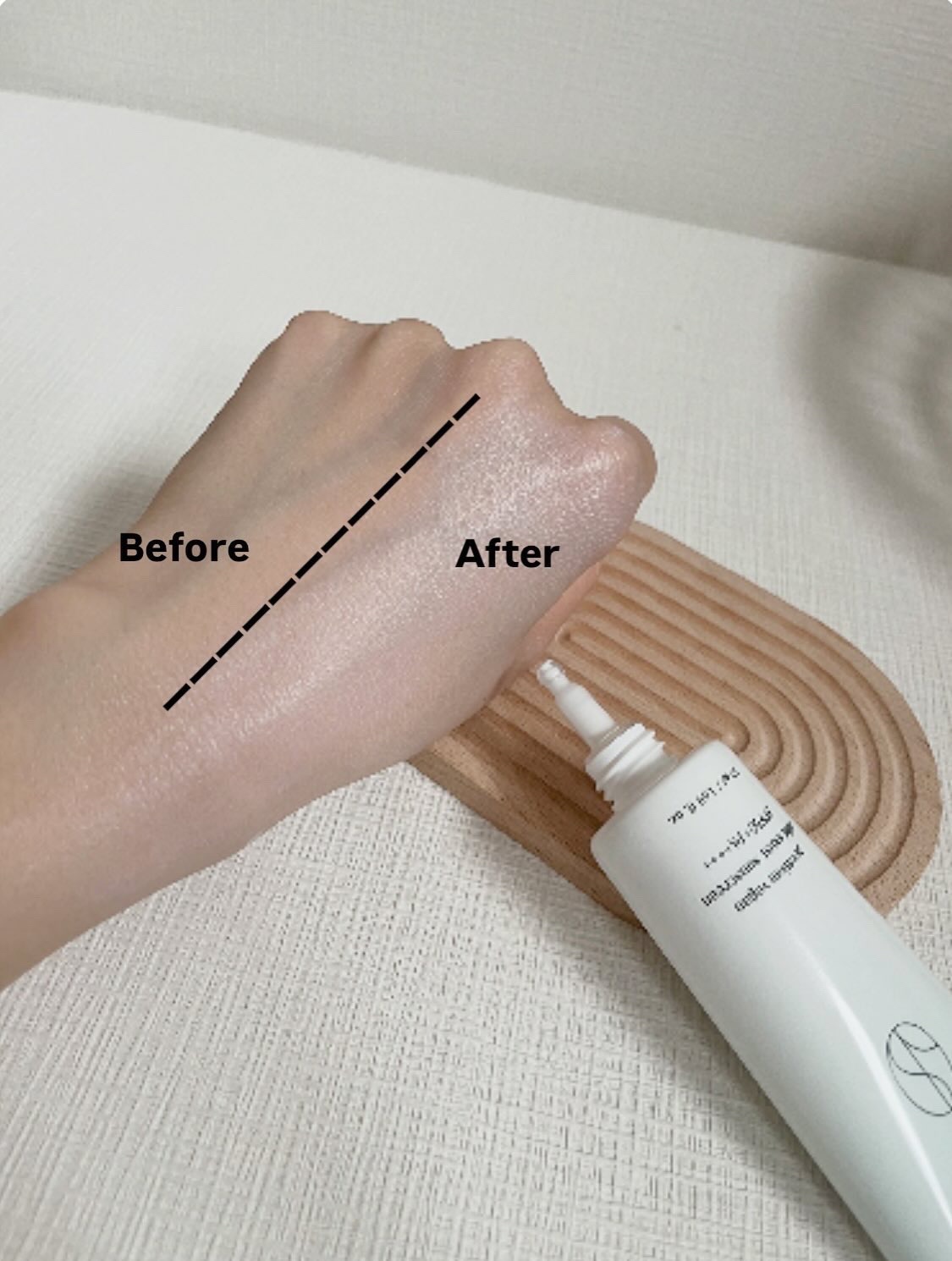 プレミ アムビーガン マイルド日焼け止め SPF50+PA++++/dinsee/日焼け止めクリームを使ったクチコミ（3枚目）