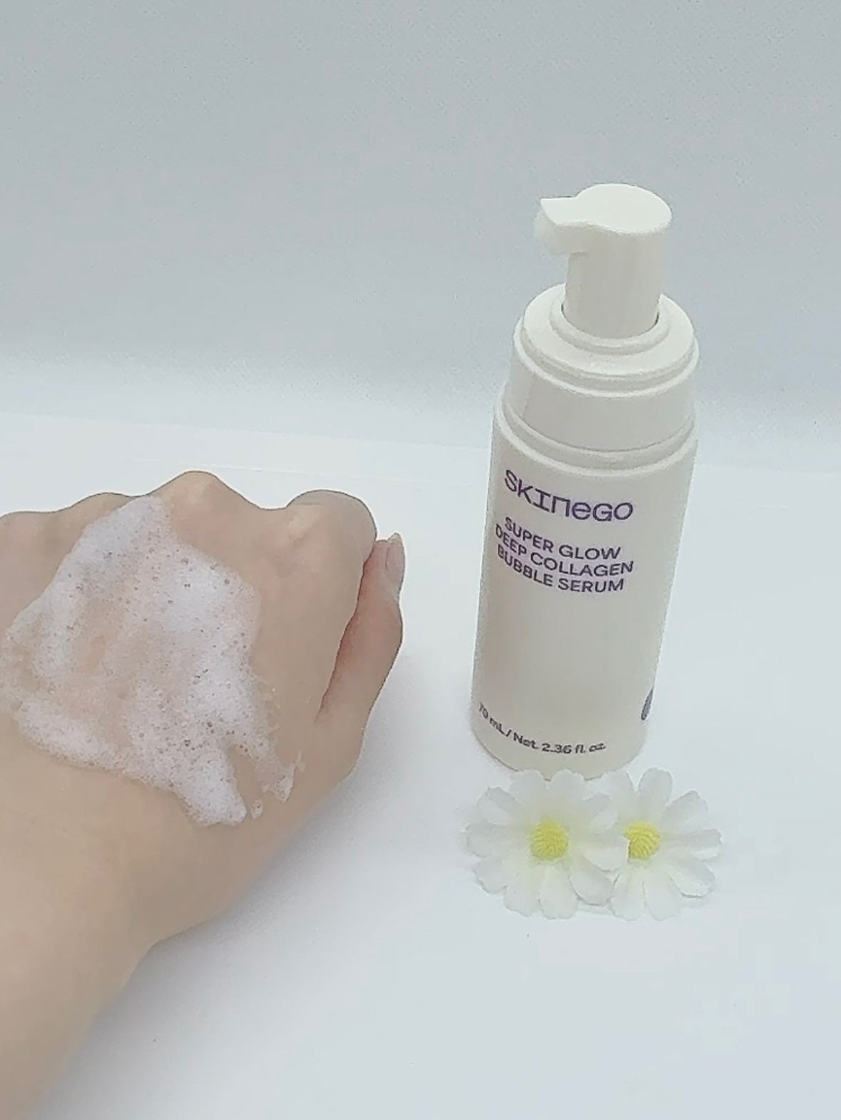 SUPER GLOW DEEP COLLAGEN BUBBLE SERUM/SKINEGO/美容液を使ったクチコミ(3枚目)