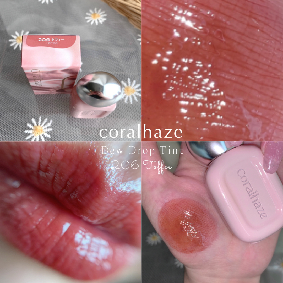 デュー ドロップ ティント/Coralhaze/リップティントを使ったクチコミ（1枚目）