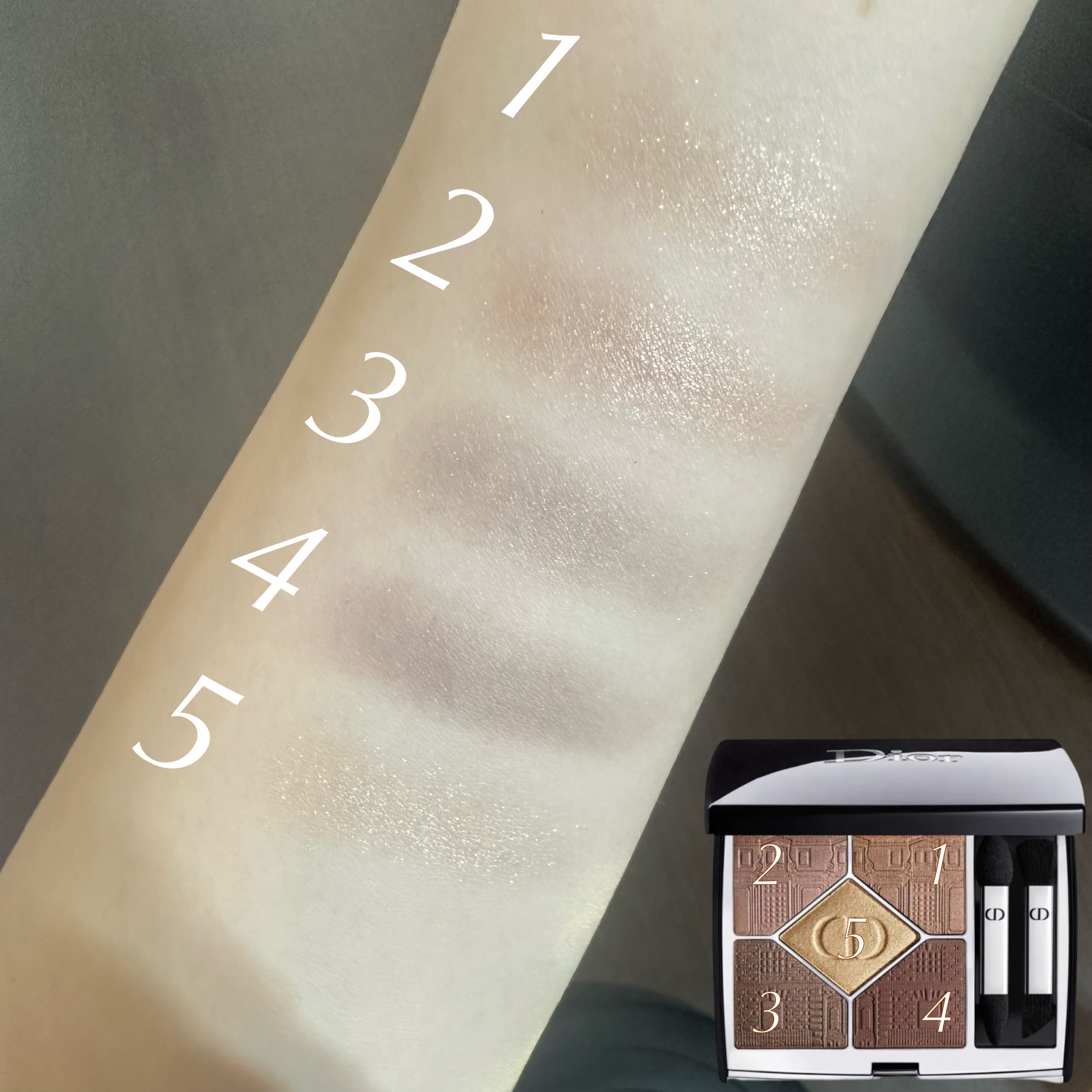 サンク クルール クチュール 〈アトリエ オブ ドリームズ〉/Dior/アイシャドウパレットを使ったクチコミ（3枚目）