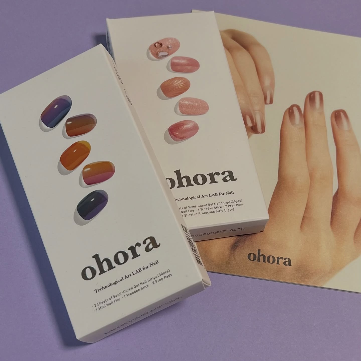 セミキュアジェルネイル（ハンド）/ohora/ネイルシールを使ったクチコミ（2枚目）