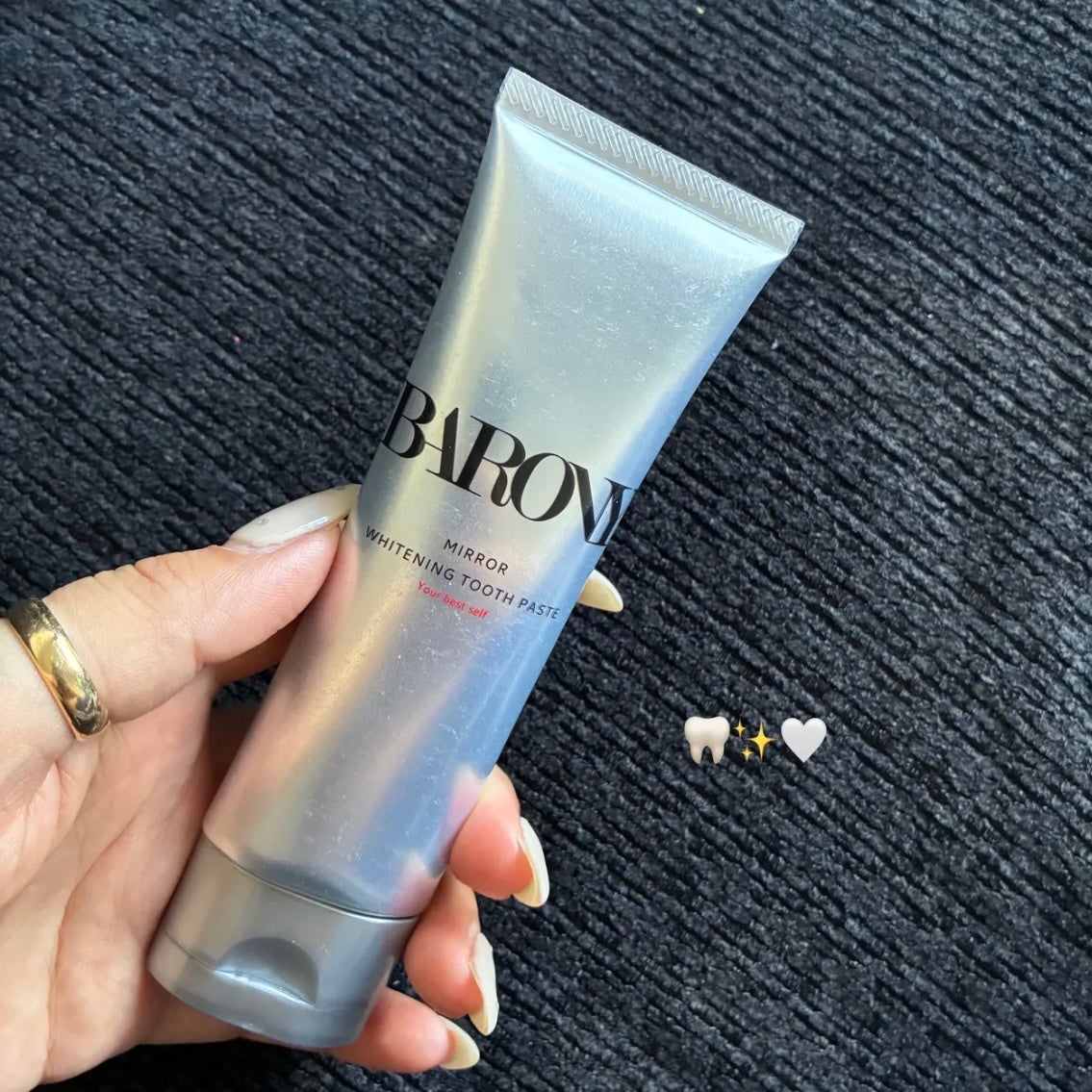 MIRROR WHITENING TOOTH PASTE(歯磨きジェル)/BARONY/歯磨き粉を使ったクチコミ(1枚目)