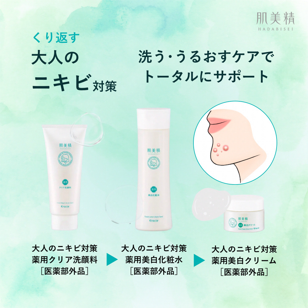 肌美精　　大人のニキビ対策 薬用美白化粧水　[医薬部外品]/肌美精/化粧水を使ったクチコミ（1枚目）