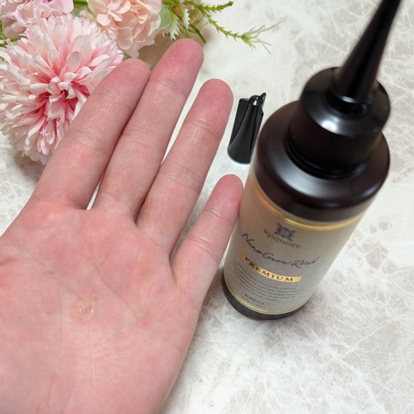 イクモアナノグロウリッチプレミアム/iqumore/頭皮ローションを使ったクチコミ(5枚目)