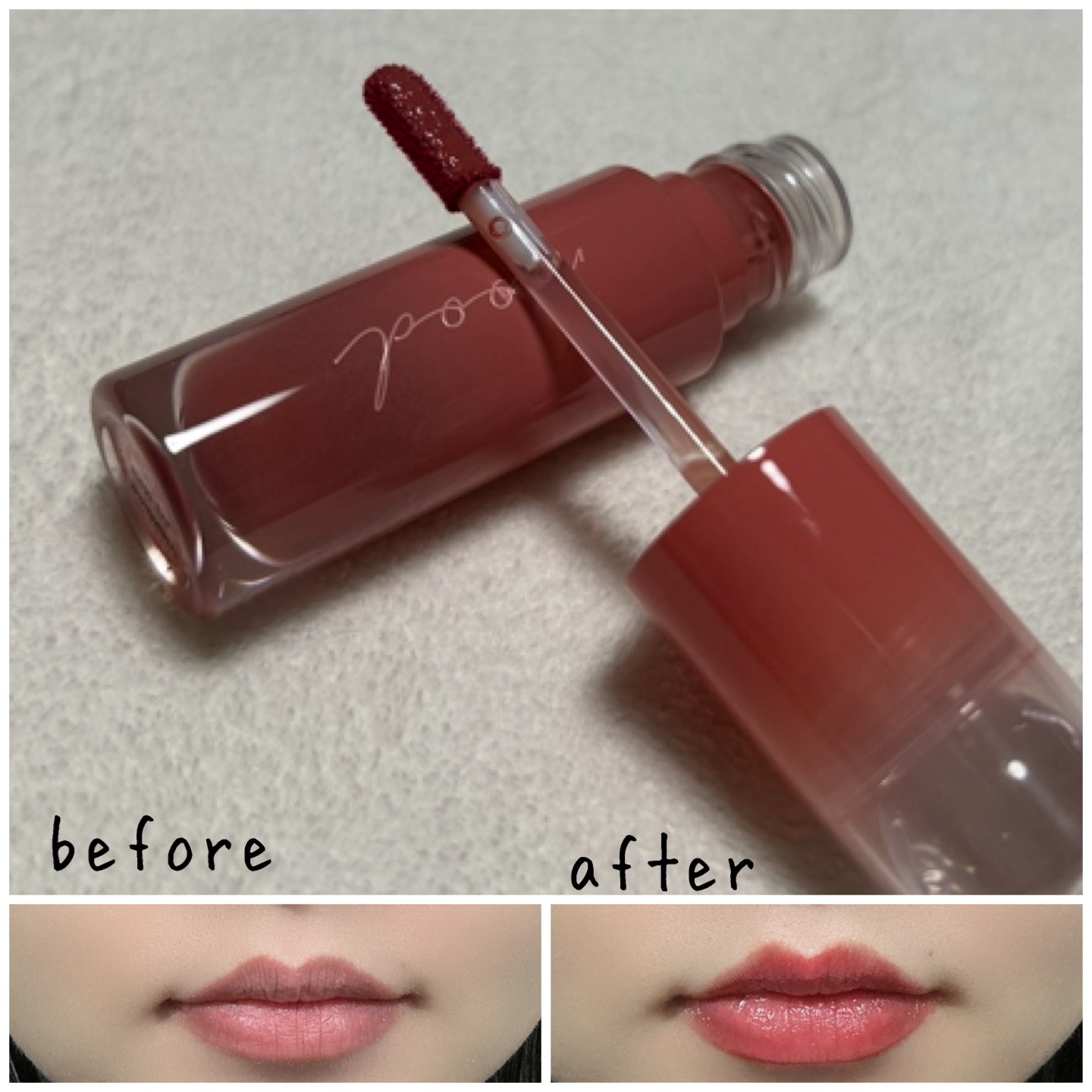 ペリペラ インク ムード グロイ ティント/PERIPERA/リップティントを使ったクチコミ（3枚目）