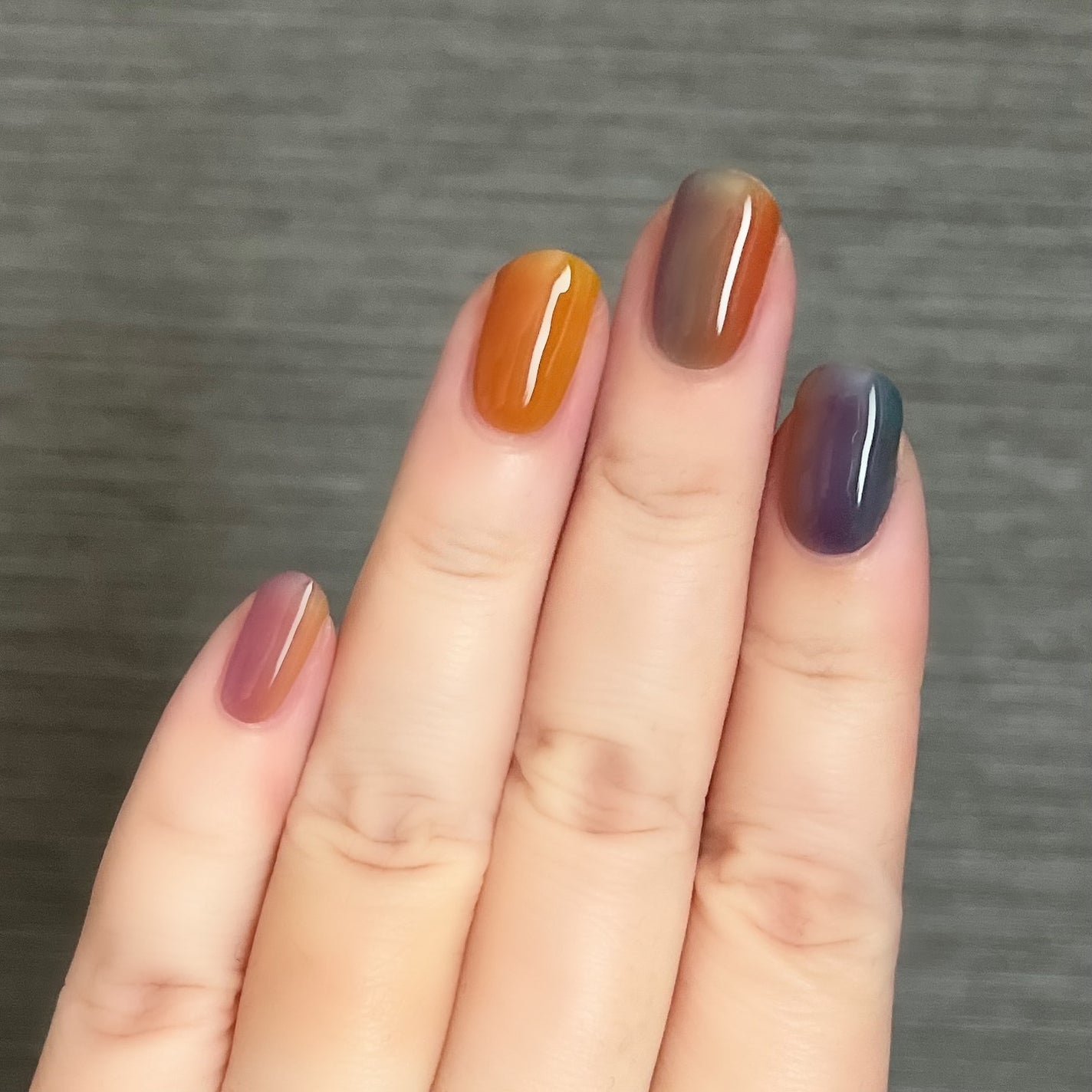 セミキュアジェルネイル(ハンド)/ohora/ネイルシールを使ったクチコミ(9枚目)