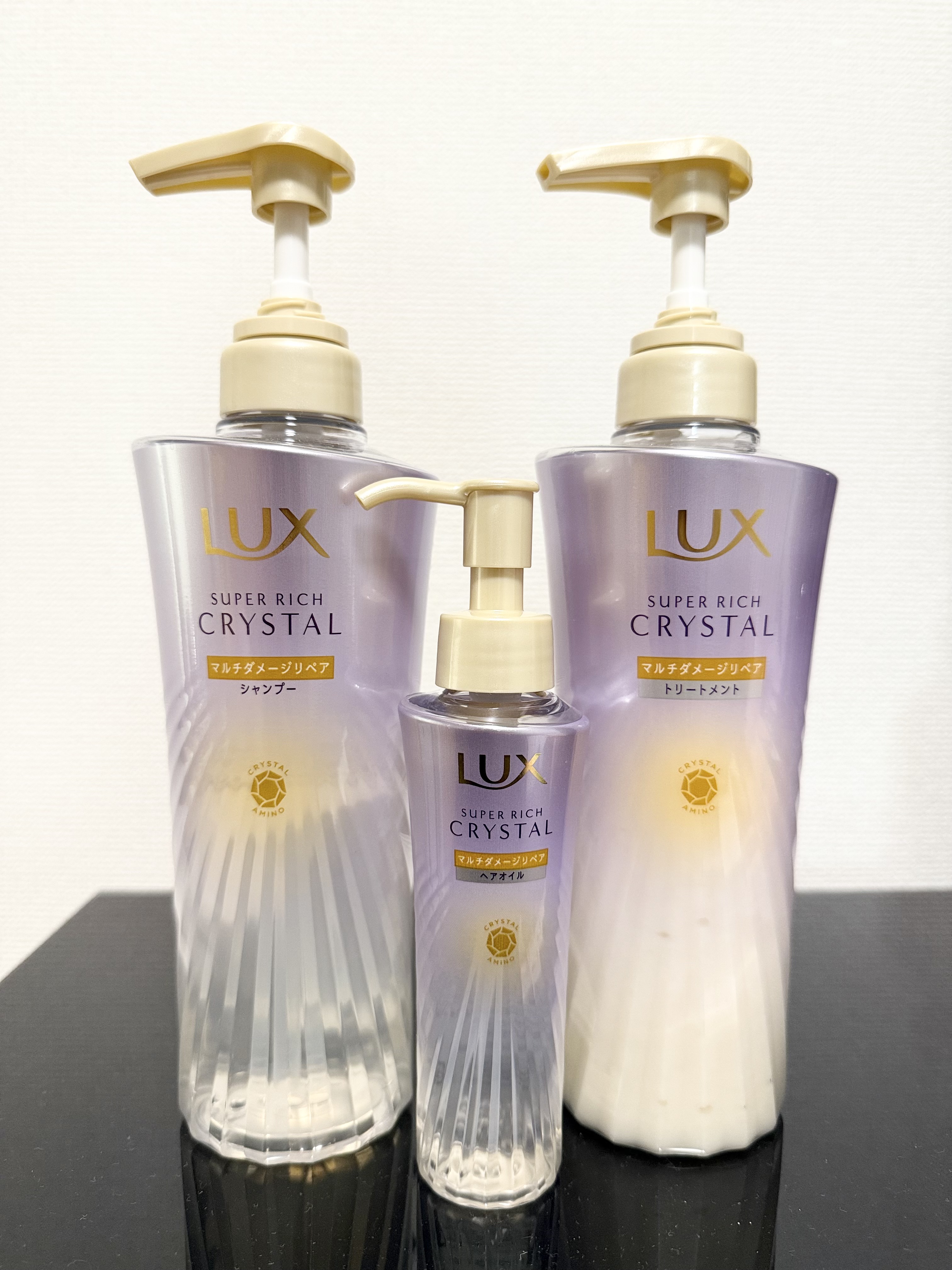 スーパーリッチクリスタル　マルチダメージリペア　シャンプー/トリートメント/LUX/市販シャンプーを使ったクチコミ（1枚目）