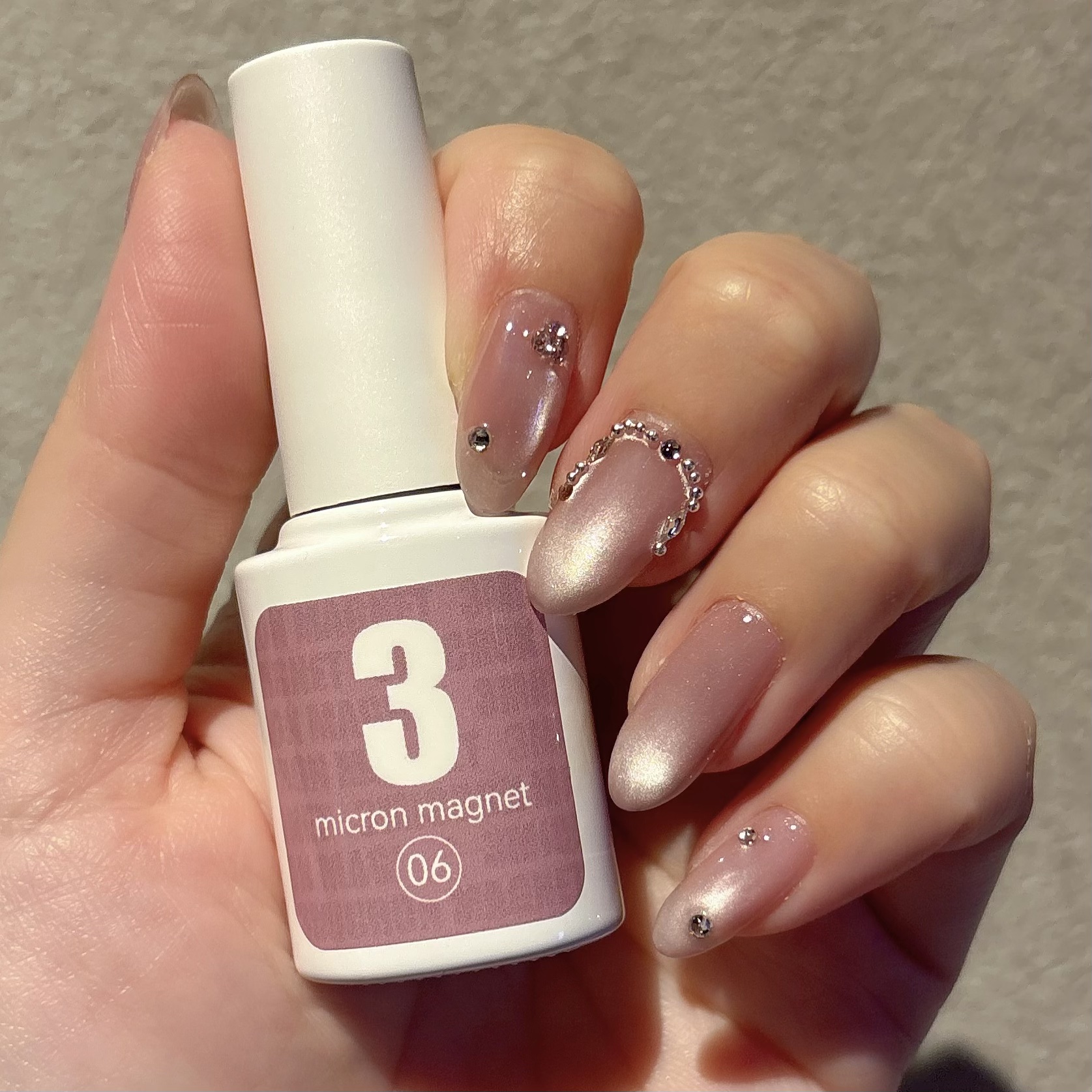 3 micron magnet.  3ミクロンマグネット/ネイル工房/ジェルネイルを使ったクチコミ（3枚目）