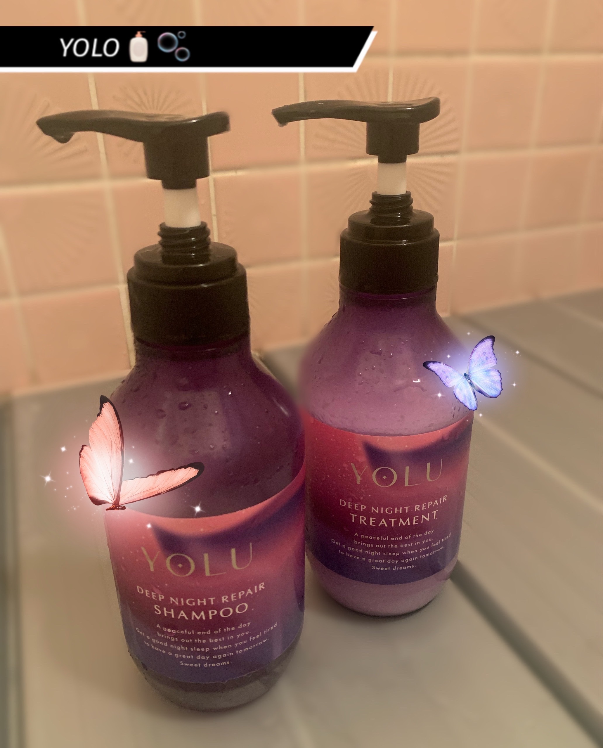 ディープナイトリペアシャンプー／トリートメント/YOLU/シャンプー・コンディショナーを使ったクチコミ（1枚目）