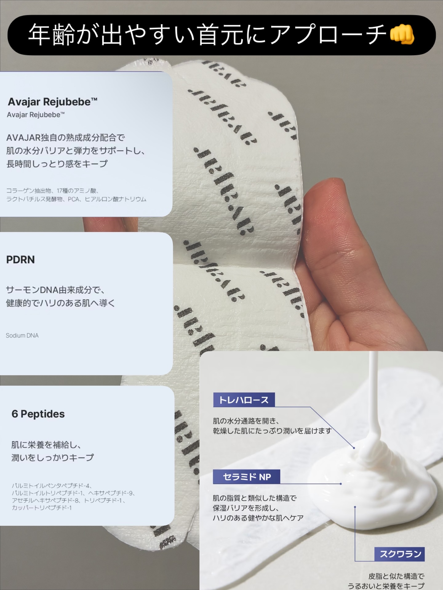 プレミアムネックマスク/avajar/シートマスク・パックを使ったクチコミ（2枚目）