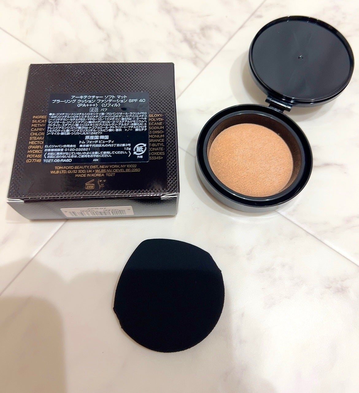 アーキテクチャー ソフト マット ブラーリング クッション ファンデーション/TOM FORD BEAUTY/クッションファンデーションを使ったクチコミ(2枚目)