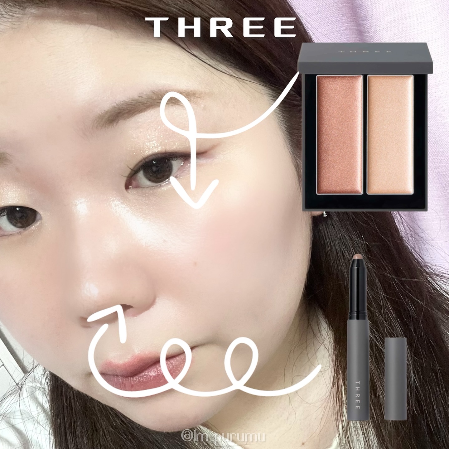 THREE ディメンショナル シェイディングワンド/THREE/シェーディングを使ったクチコミ（3枚目）